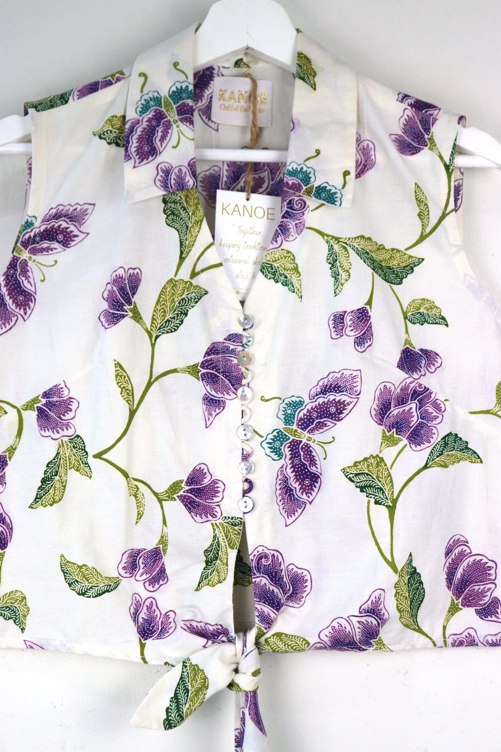 KANOE Classic Vintage Top - Vivian [Handstamped Batik]
