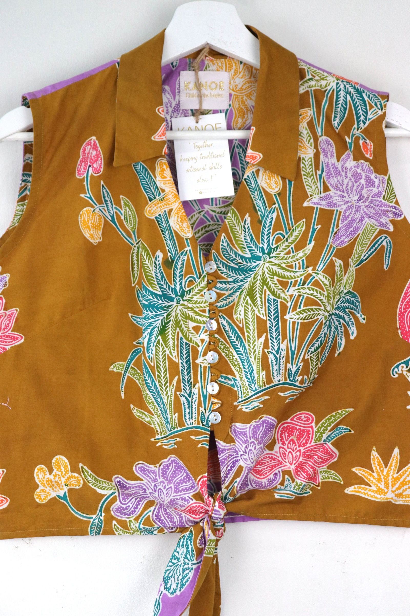 KANOE Classic Vintage Top - Juliet  [Handstamped Batik]