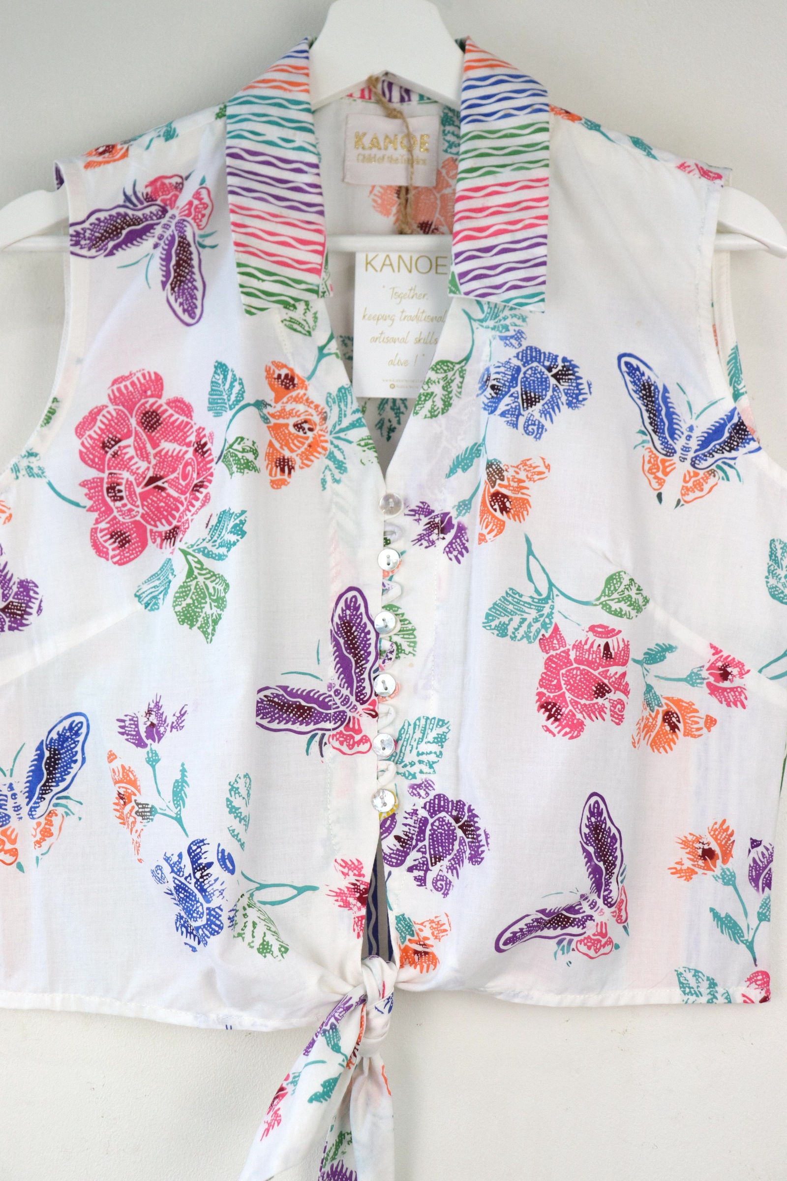 KANOE Classic Vintage Top - Priscilla  [Handstamped Batik]