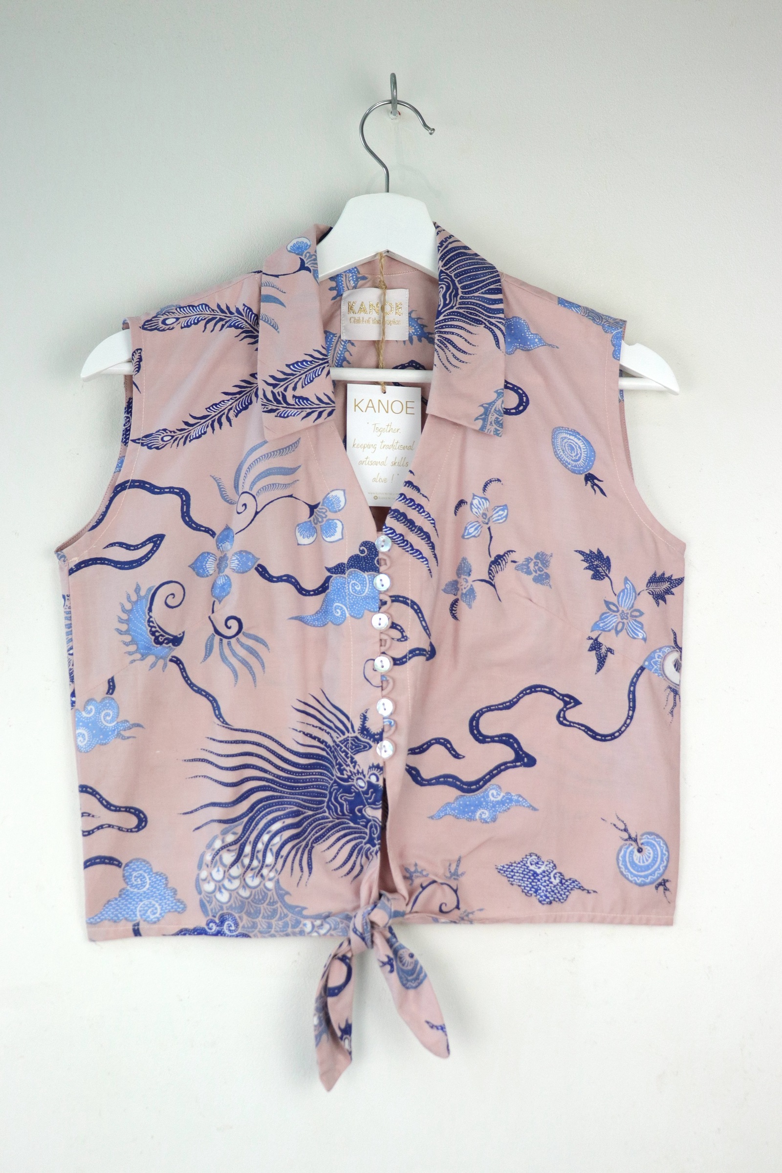 KANOE Classic Vintage Top - Belinda  [Handstamped Batik]