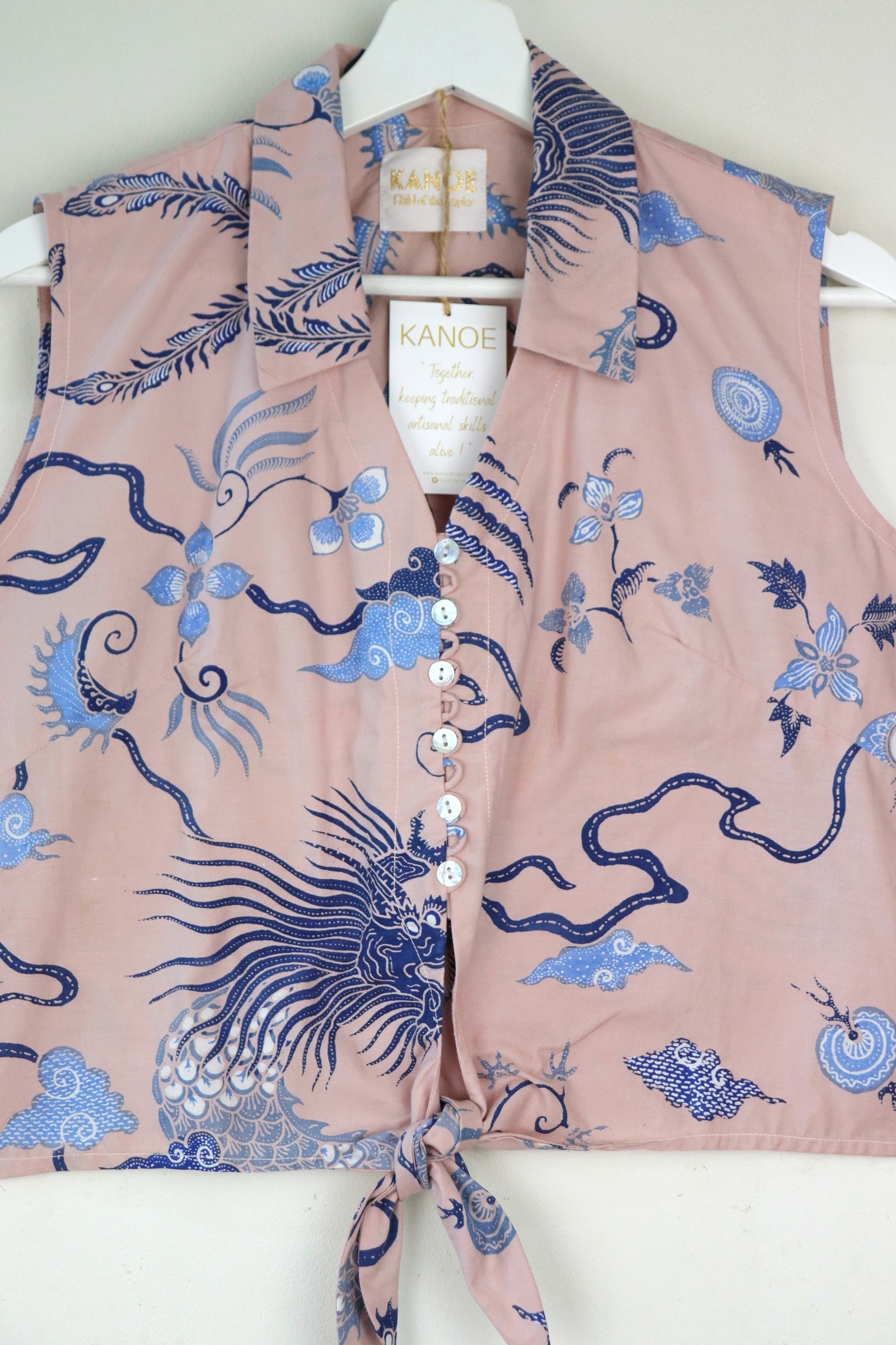 KANOE Classic Vintage Top - Belinda  [Handstamped Batik]