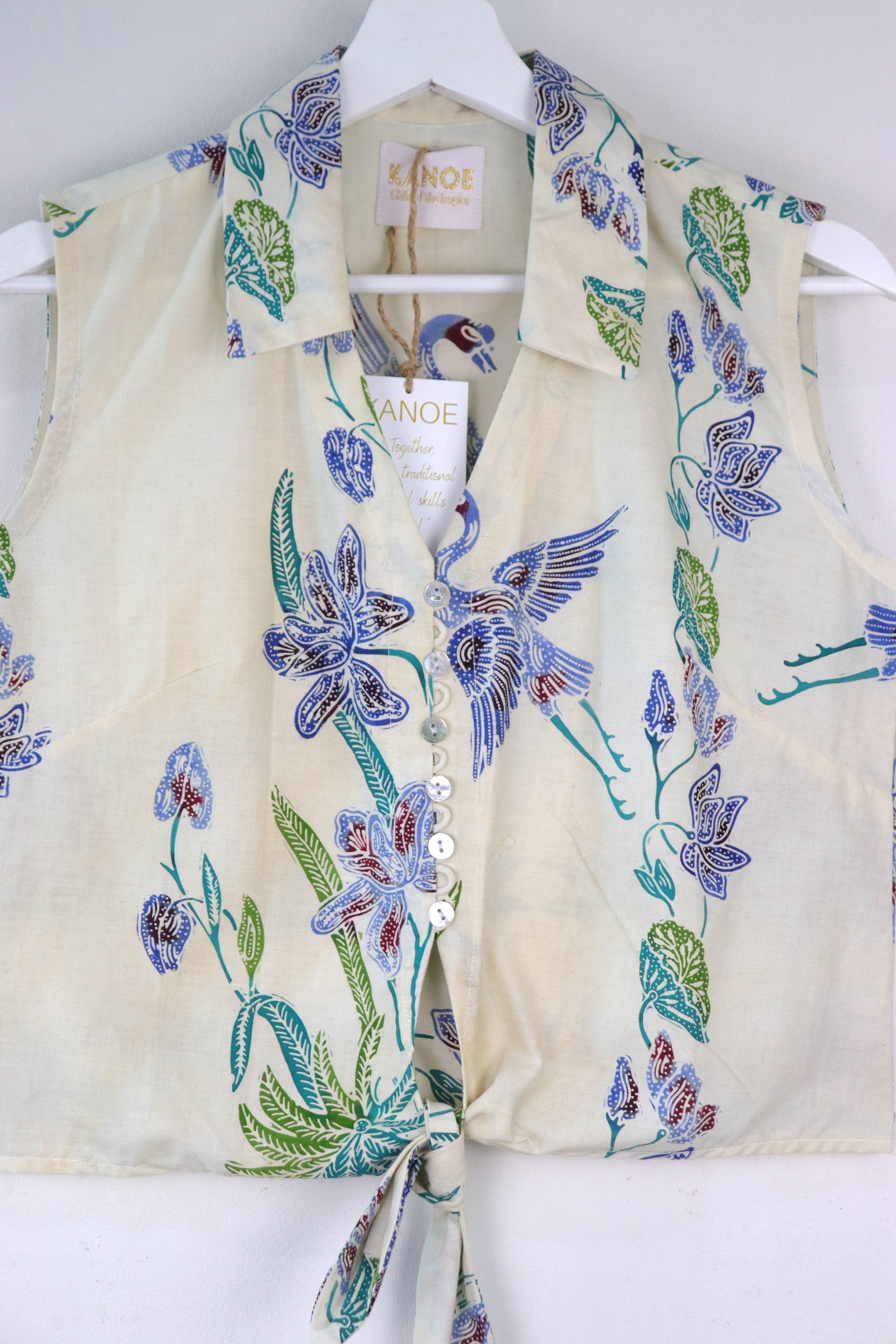 KANOE Classic Vintage Top - Odette  [Handstamped Batik]