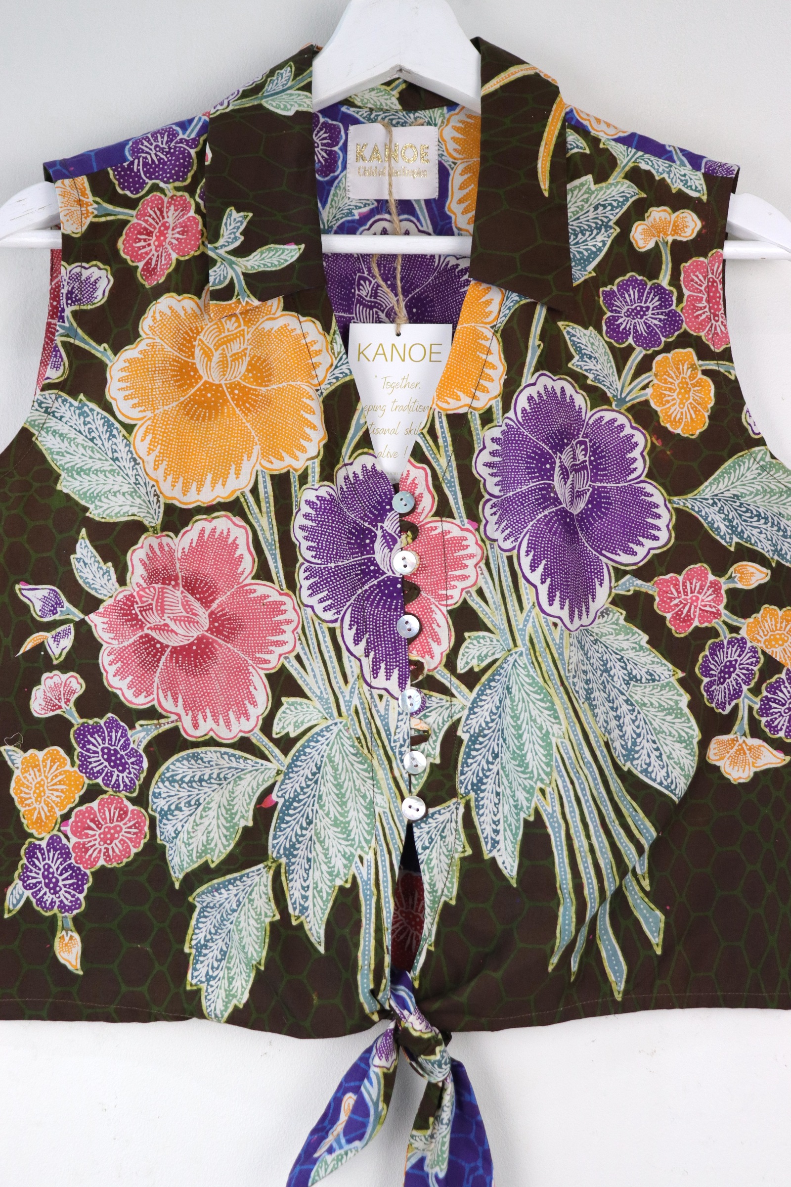 KANOE Classic Vintage Top - Morgana   [Handstamped Batik]