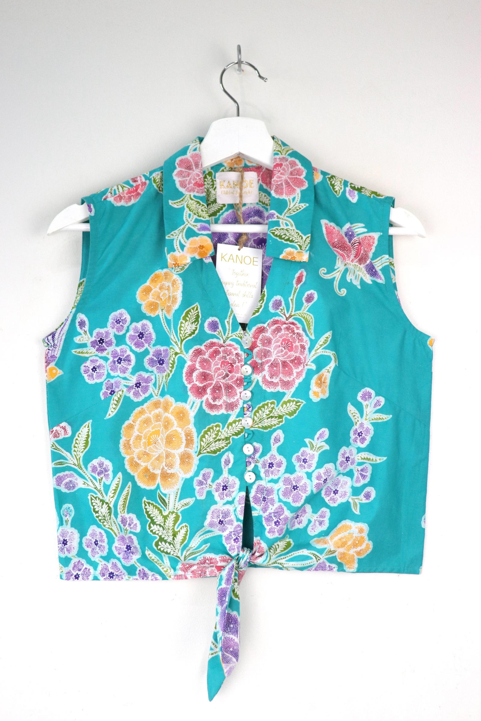 KANOE Classic Vintage Top - Erica   [Handstamped Batik]