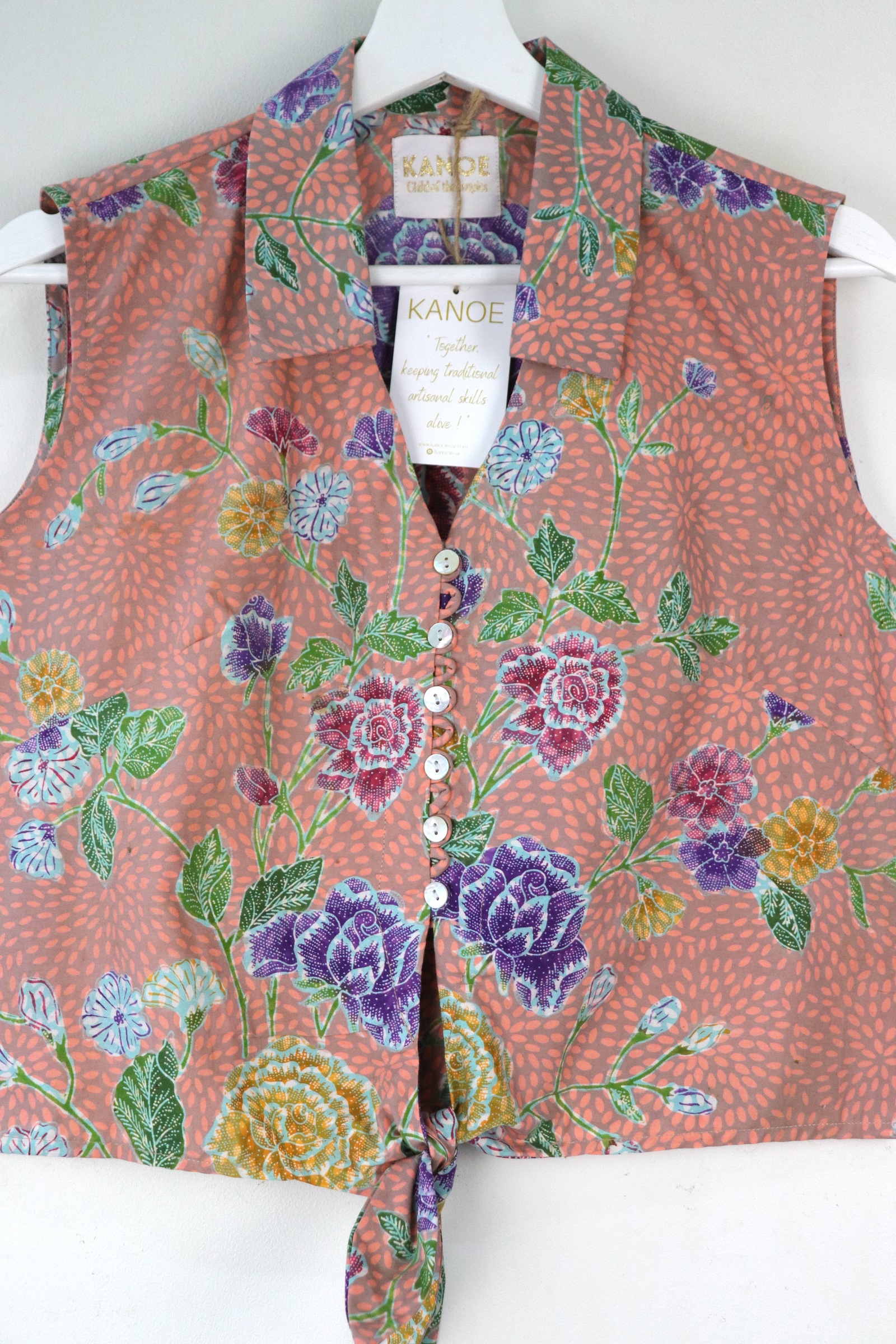 KANOE Classic Vintage Top - Bridget  [Handstamped Batik]