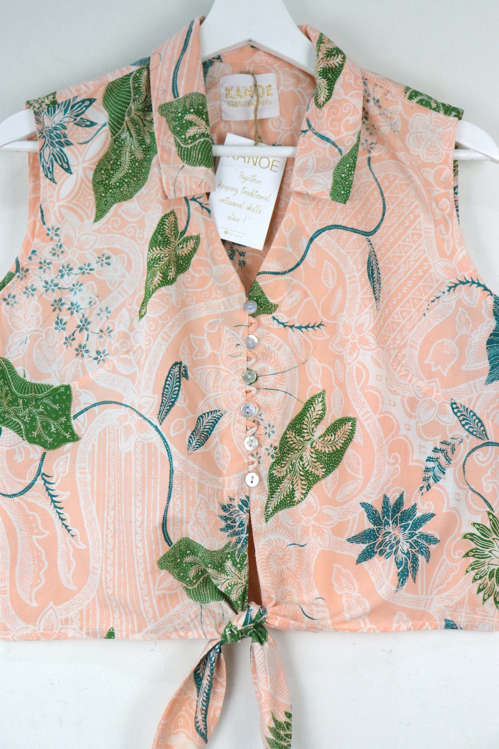KANOE Classic Vintage Top - Emily  [Handstamped Batik]