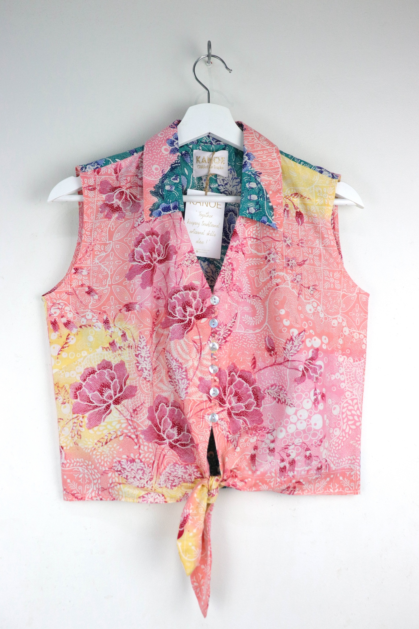 KANOE Classic Vintage Top - Genevieve  [Handstamped Batik]