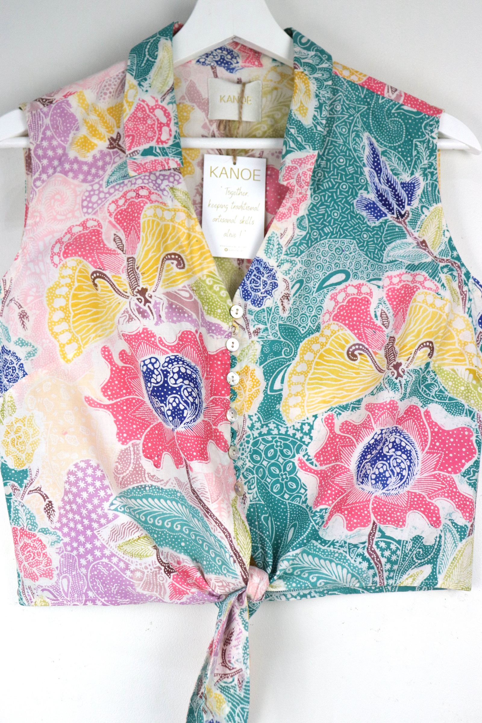 KANOE Classic Vintage Top - Agatha  [Handstamped Batik]