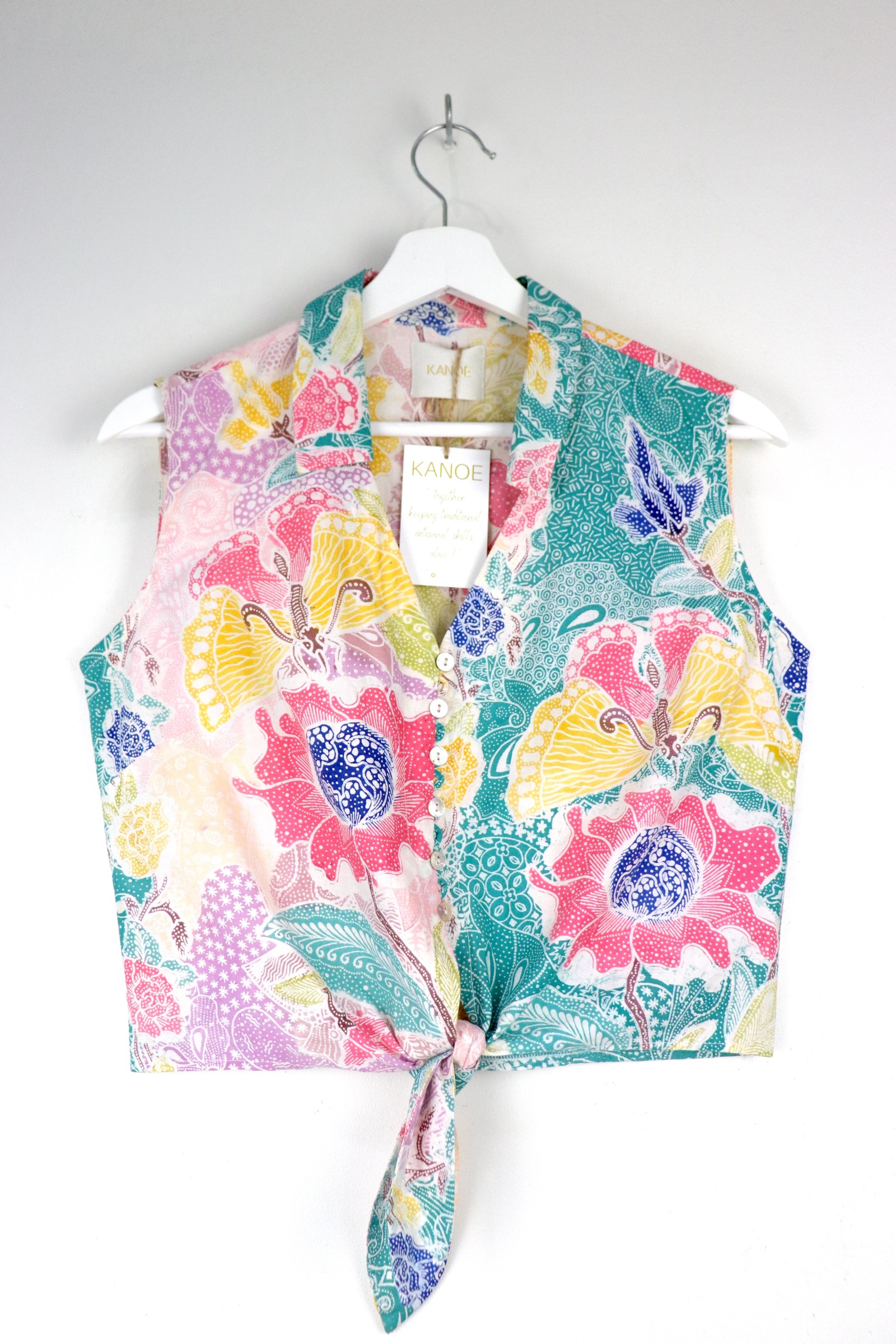 KANOE Classic Vintage Top - Agatha  [Handstamped Batik]
