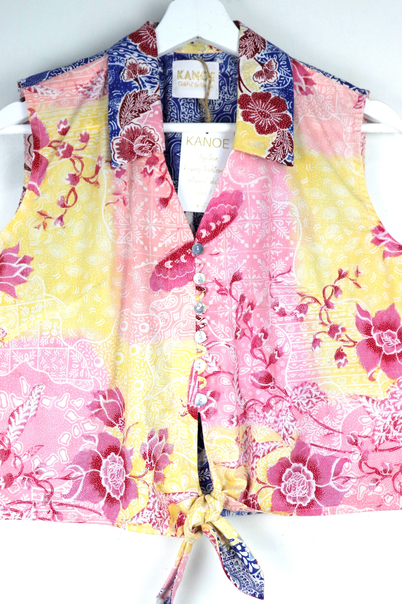 KANOE Classic Vintage Top - Darla   [Handstamped Batik]