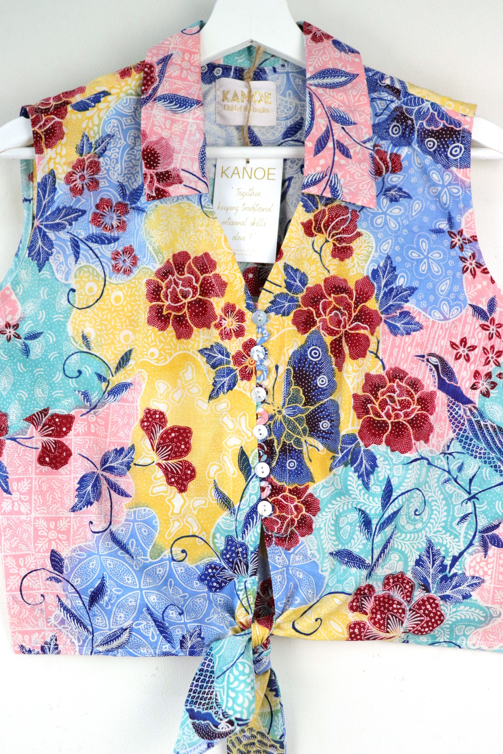 KANOE Classic Vintage Top - Rosanna  [Handstamped Batik]