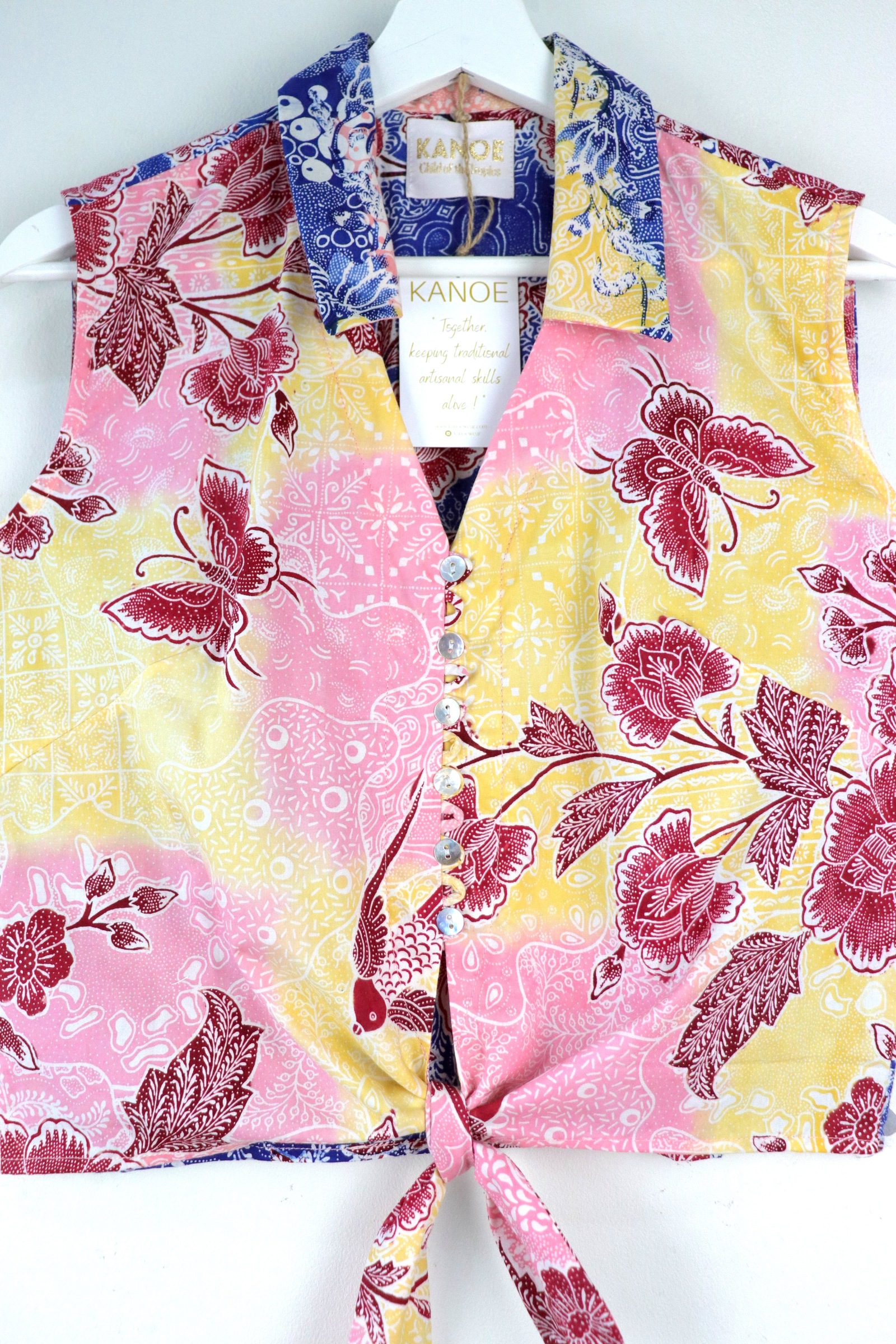 KANOE Classic Vintage Top - Angelina   [Handstamped Batik]