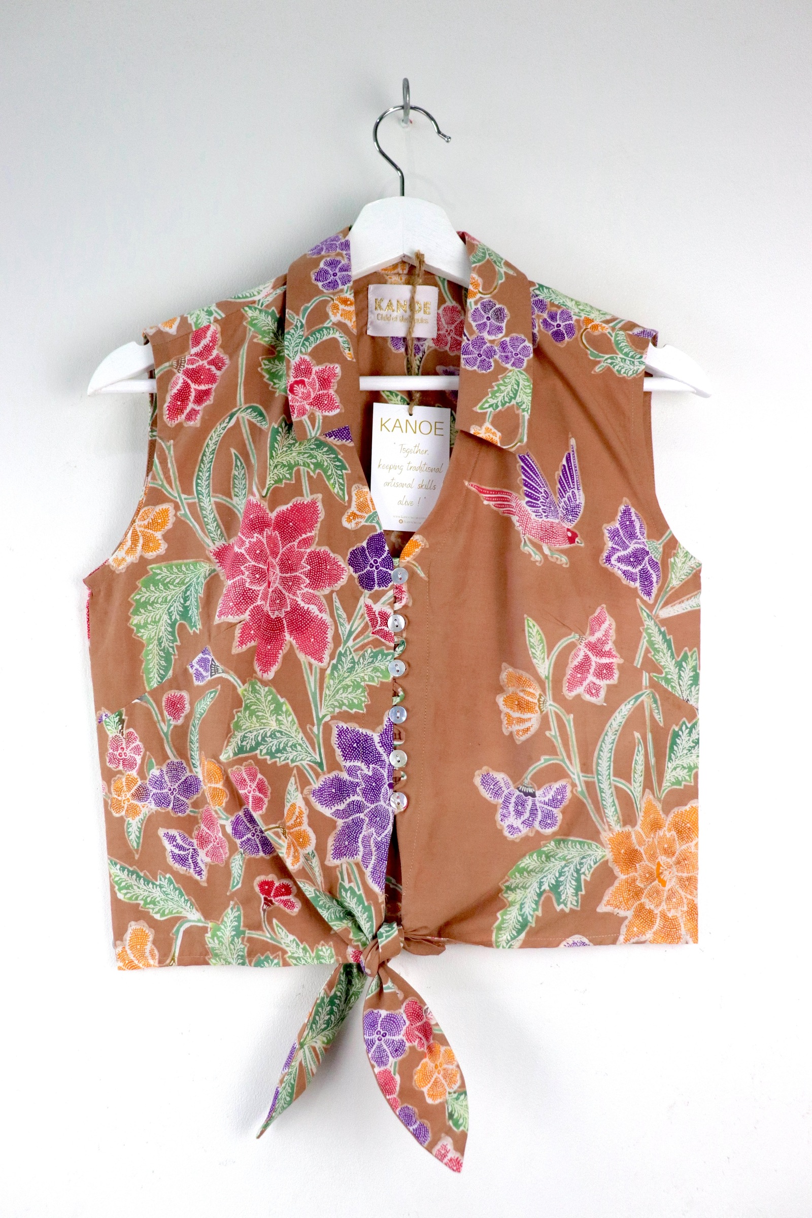 KANOE Classic Vintage Top - Elise   [Handstamped Batik]