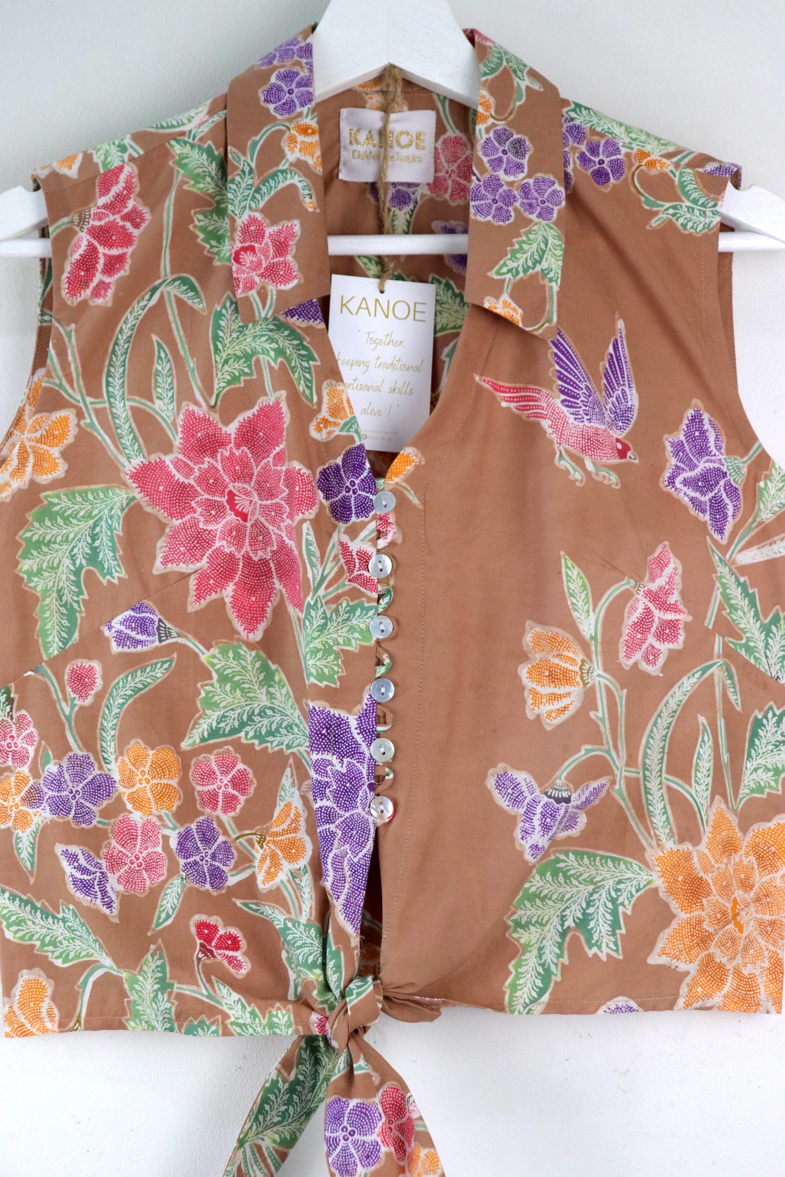 KANOE Classic Vintage Top - Elise   [Handstamped Batik]