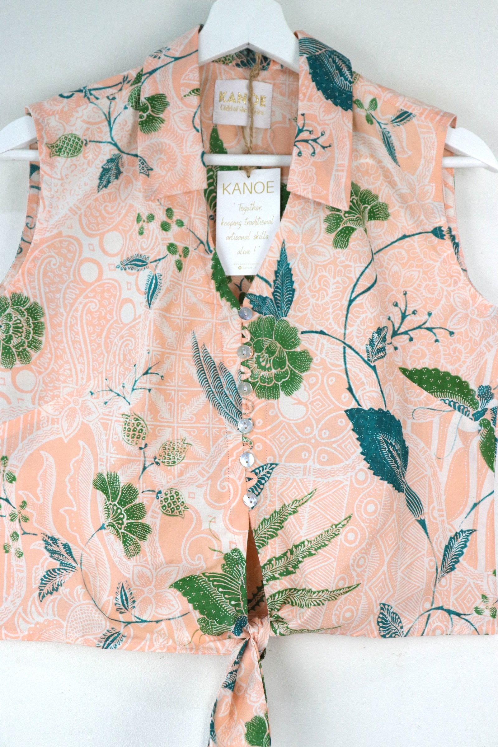 KANOE Classic Vintage Top - Etta   [Handstamped Batik]