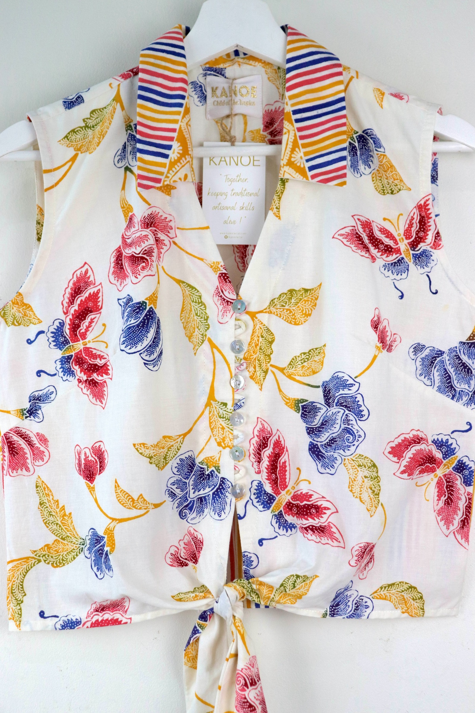 KANOE Classic Vintage Top - Serephina   [Handstamped Batik]