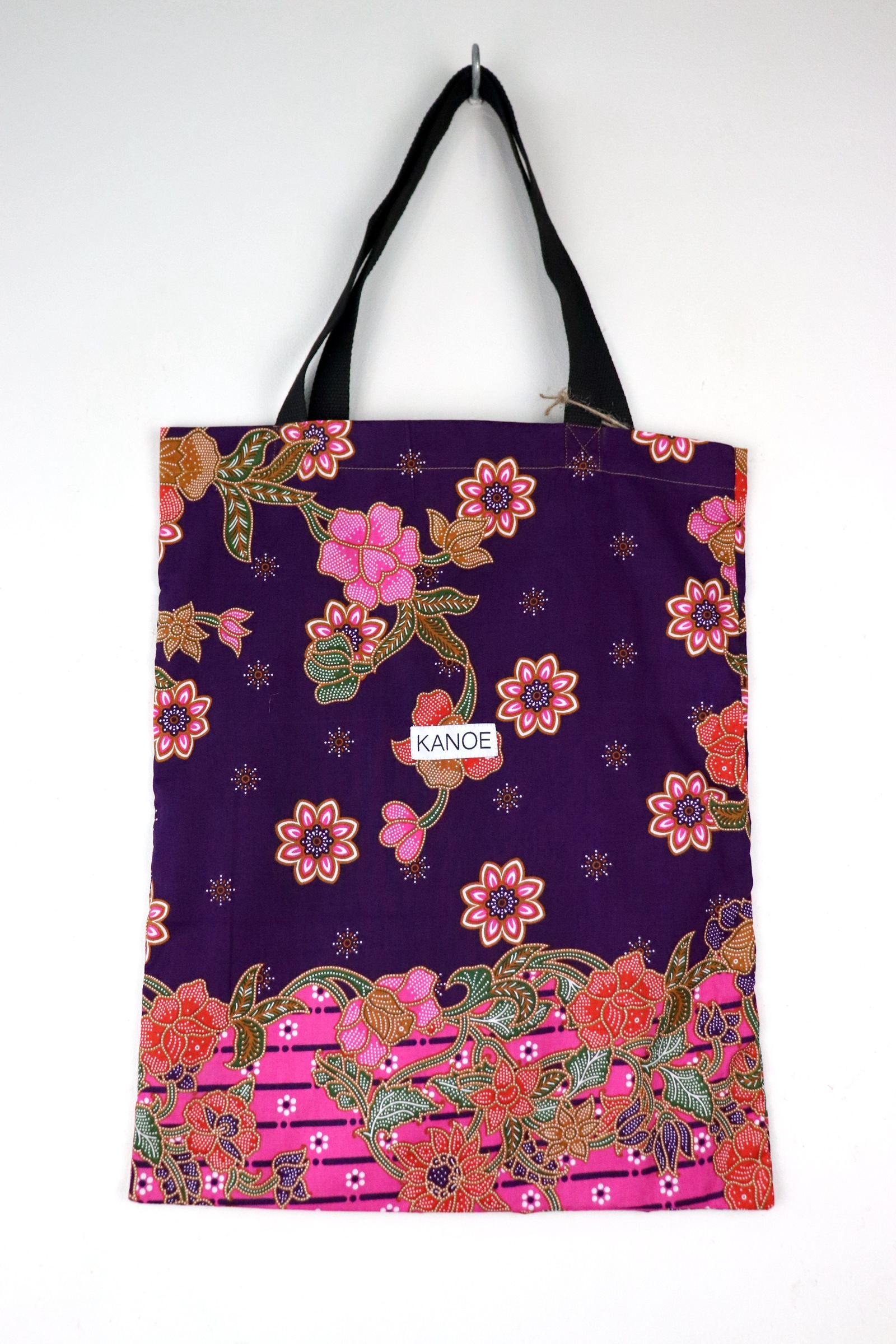 Batik Tote Bag - Maxi Sugar Plum