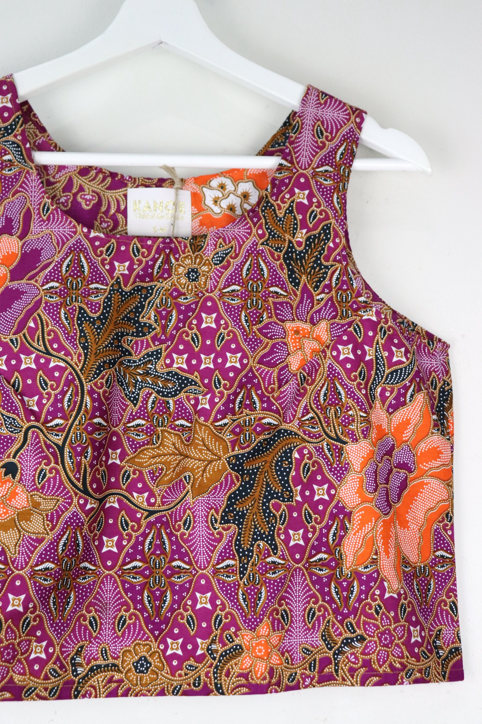  Batik Tank Top v2 - Huckleberry