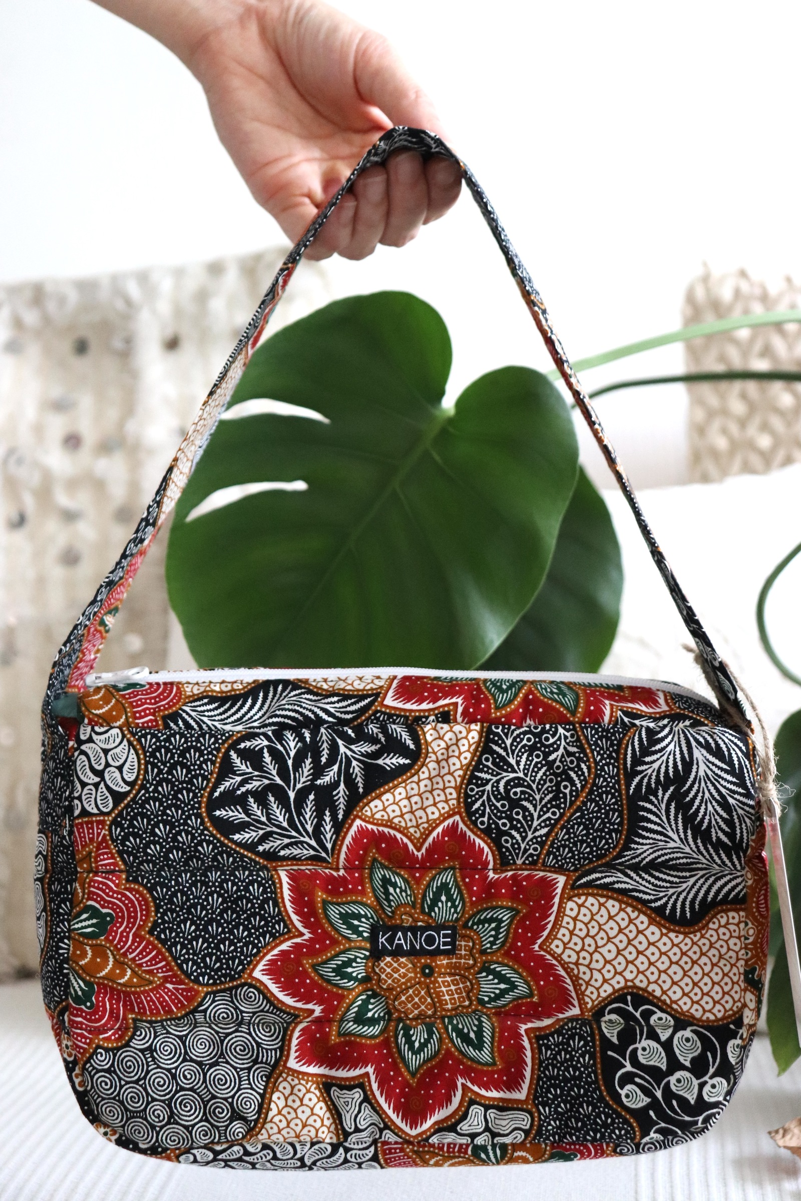 Puffy Batik Bag - Geranium