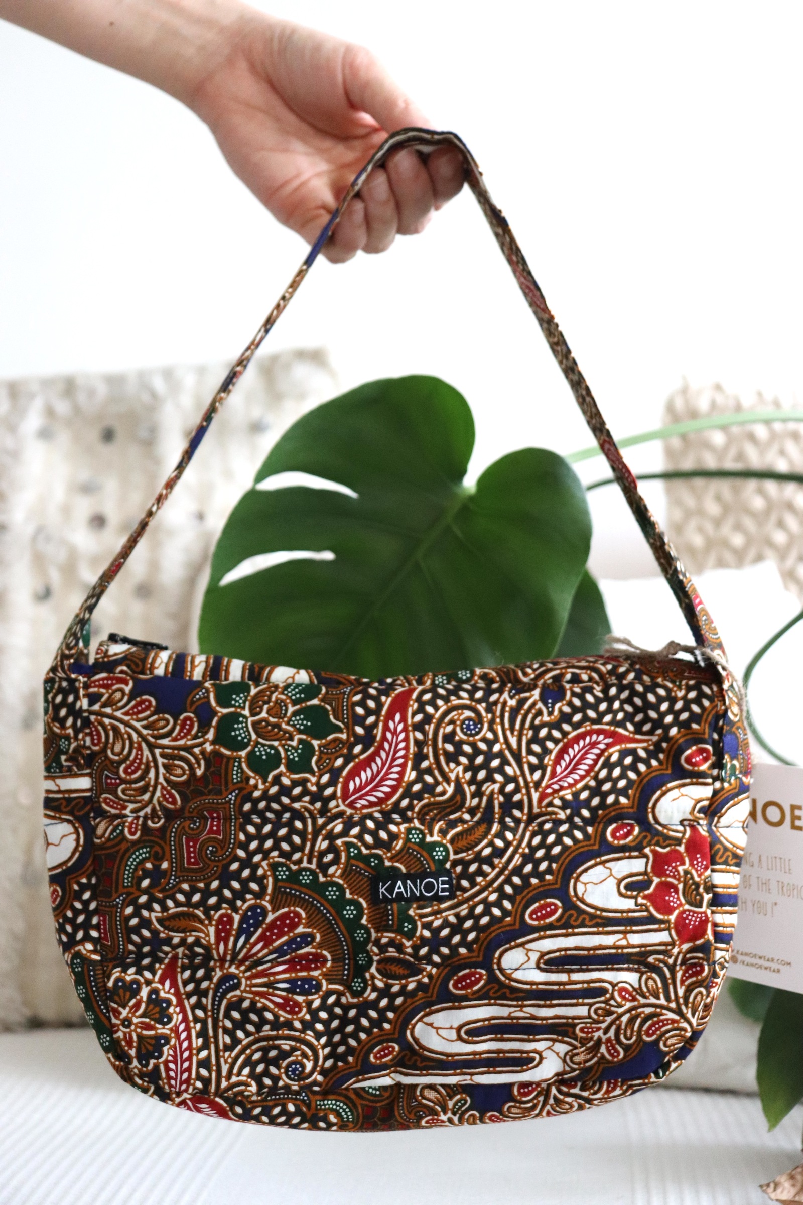 Puffy Batik Bag - Salvia