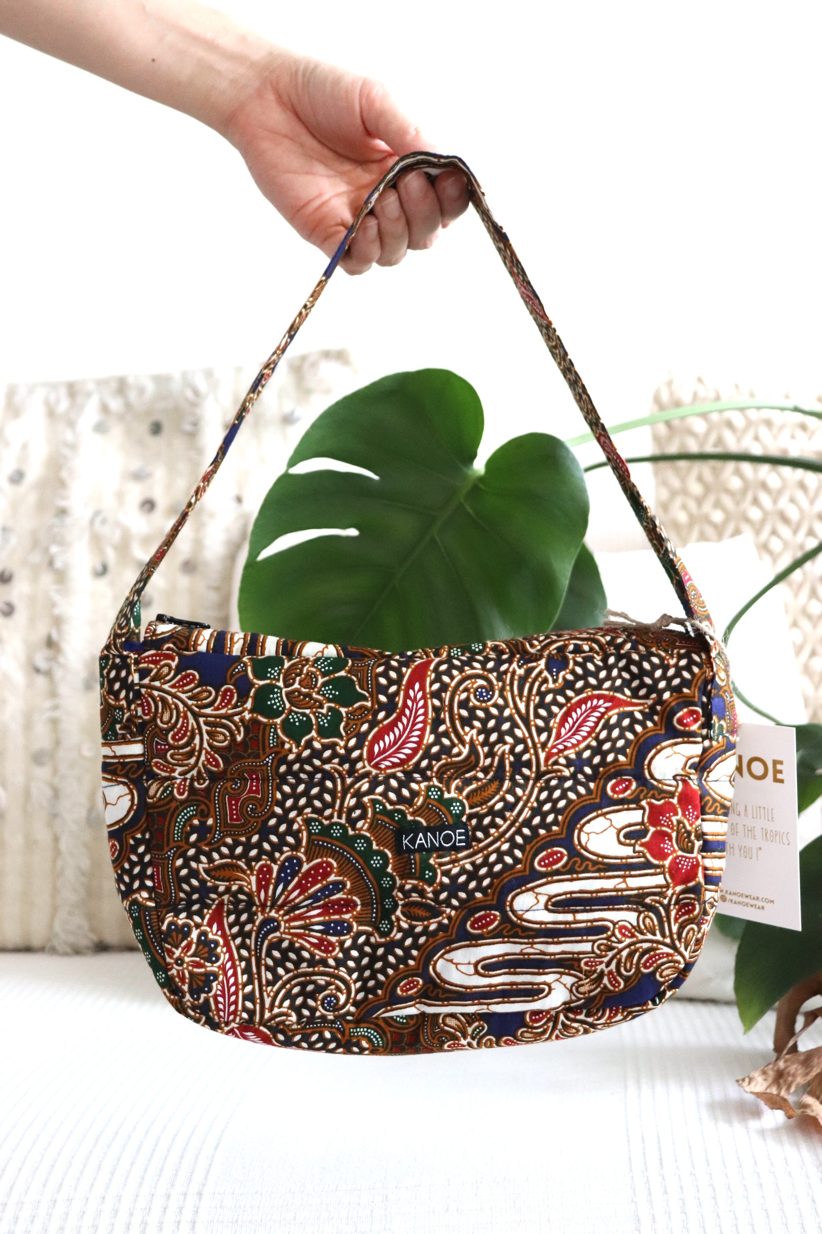 Puffy Batik Bag - Salvia
