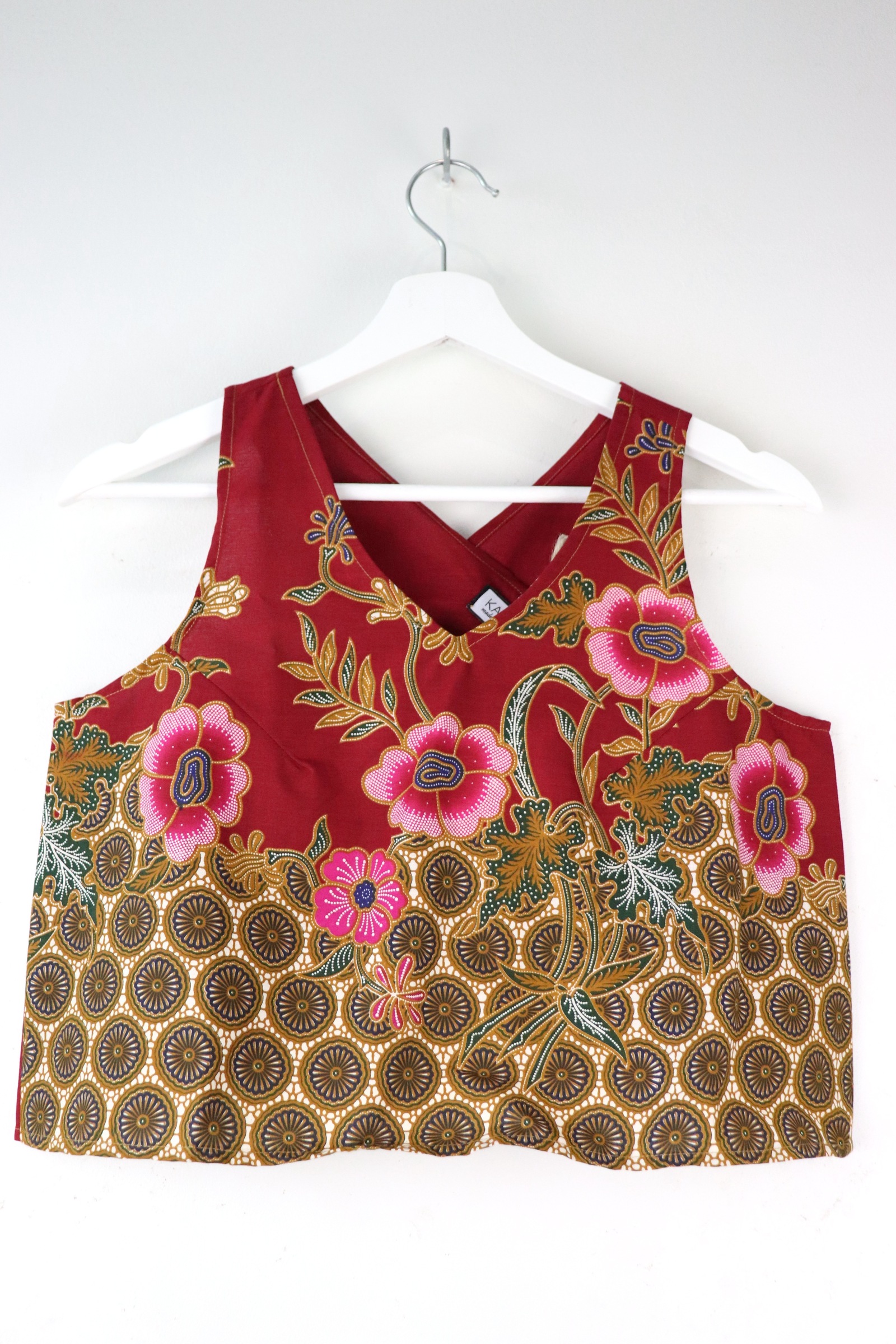 Crossback Batik Top - Roselle