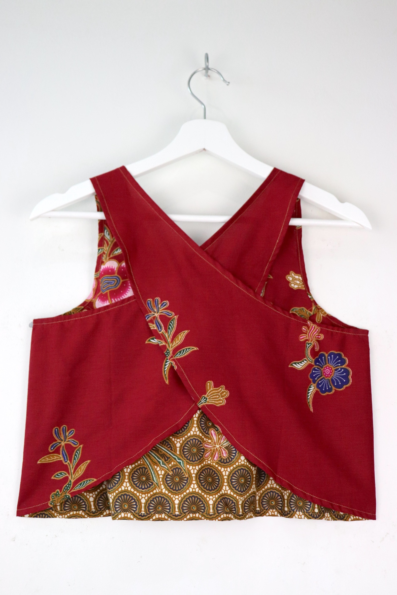 Crossback Batik Top - Roselle
