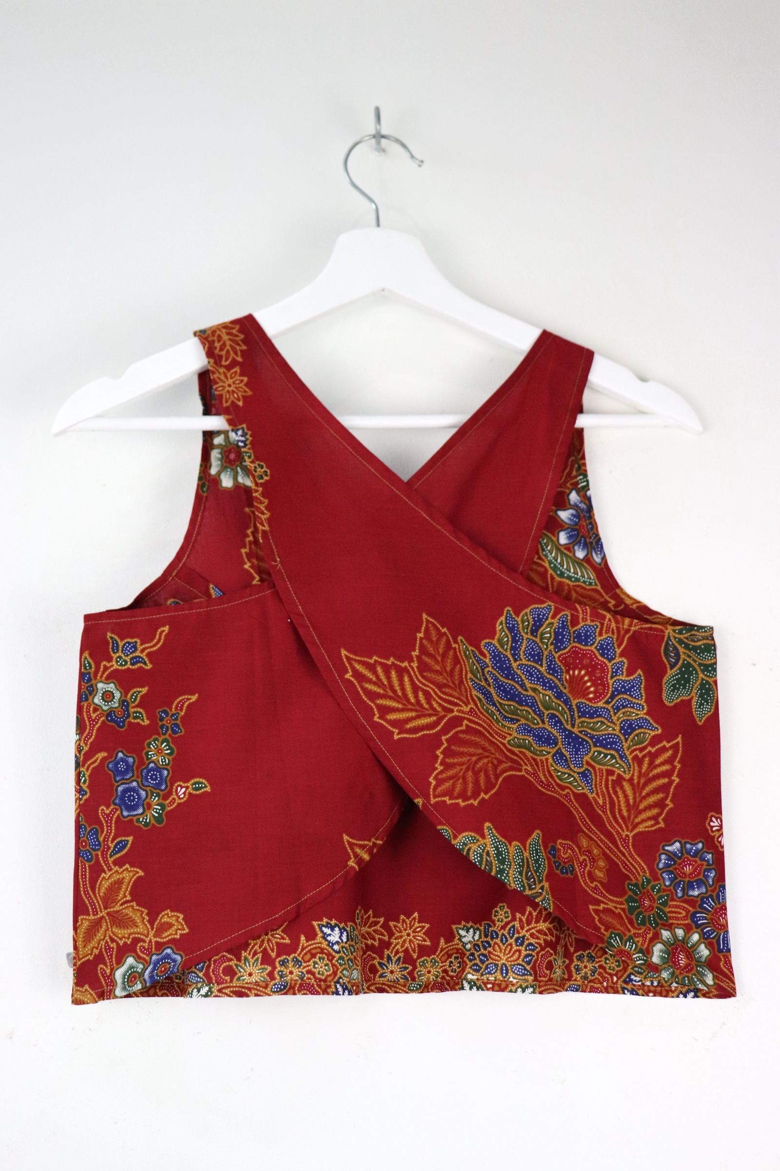 Crossback Batik Top - Cherry Soda