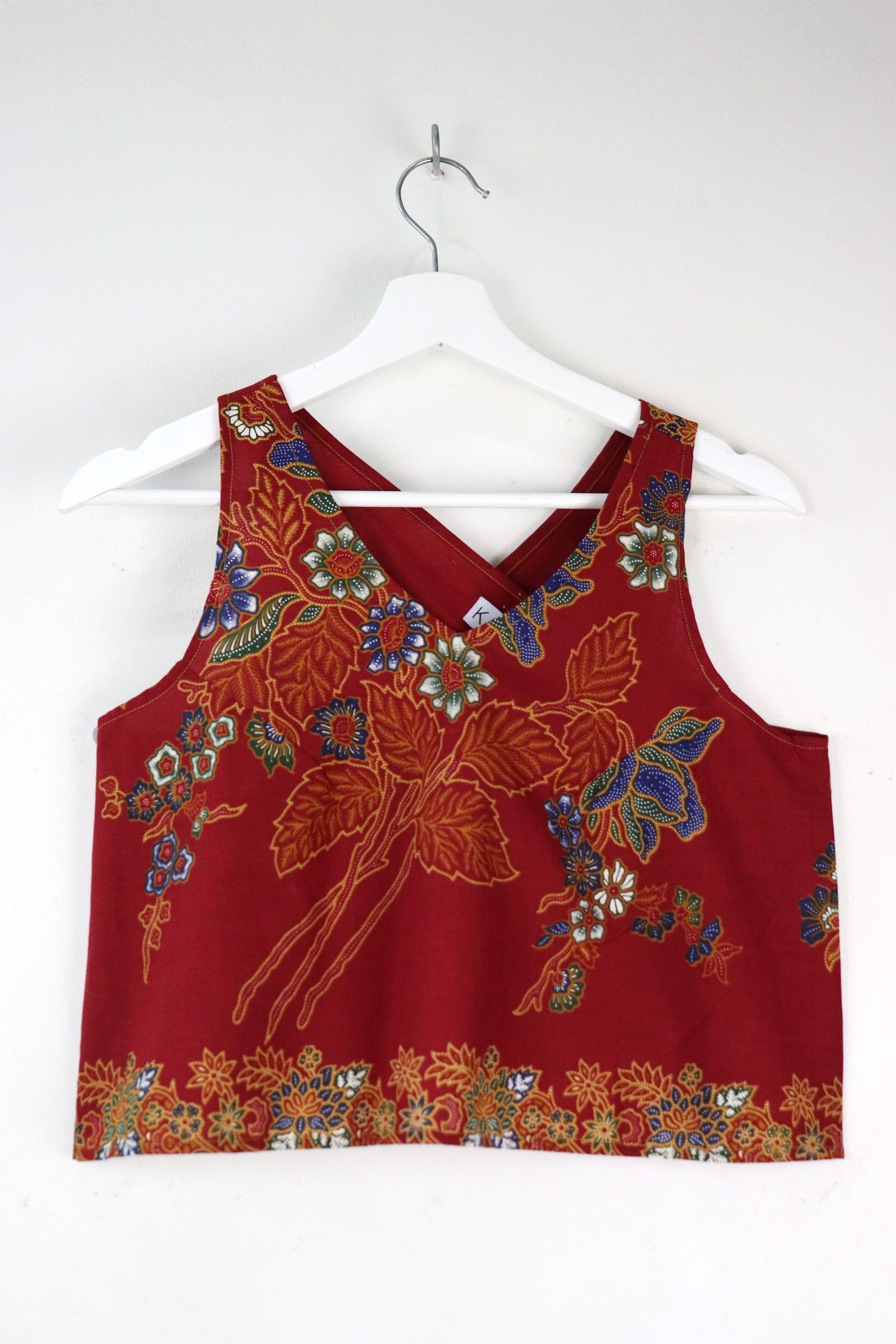 Crossback Batik Top - Cherry Soda