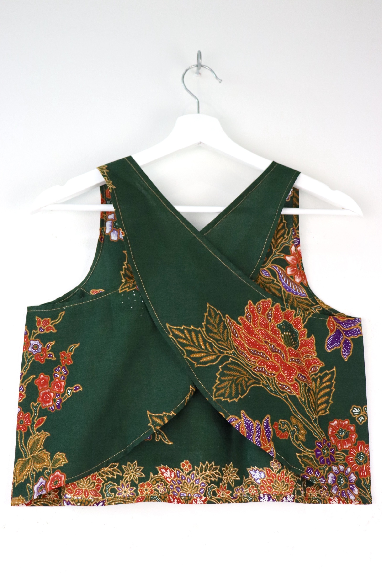 Crossback Batik Top - Genmaicha