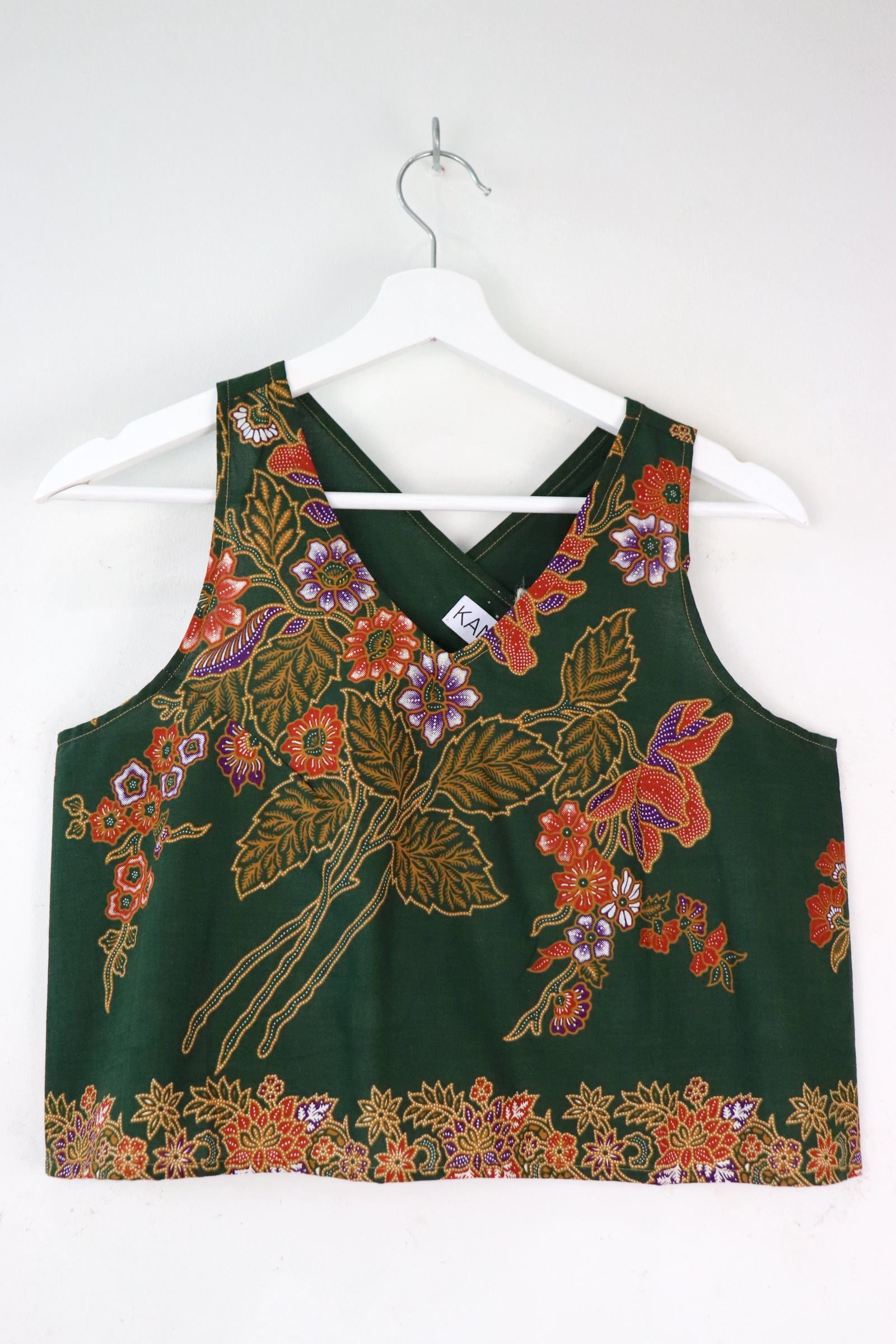 Crossback Batik Top - Genmaicha