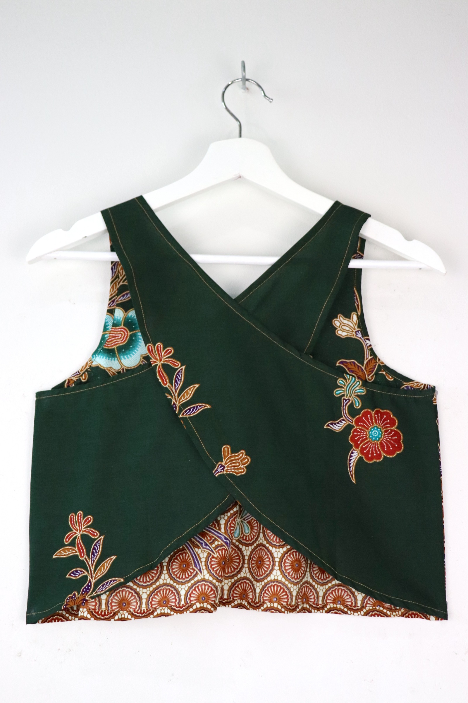 Crossback Batik Top - Avacado Smoothie