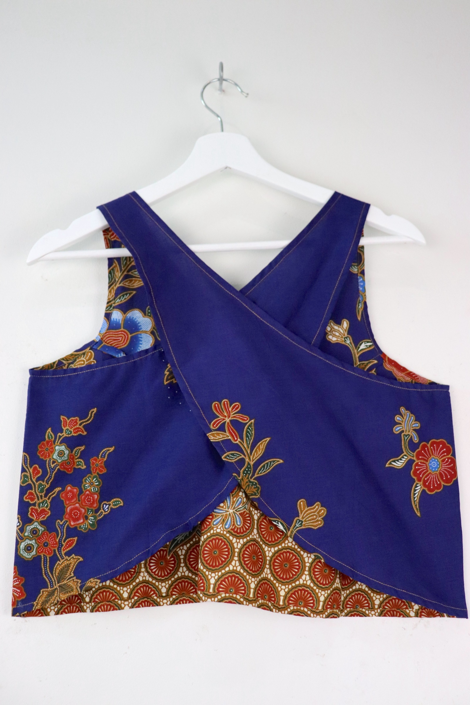 Crossback Batik Top - Blue Razz [ M ]
