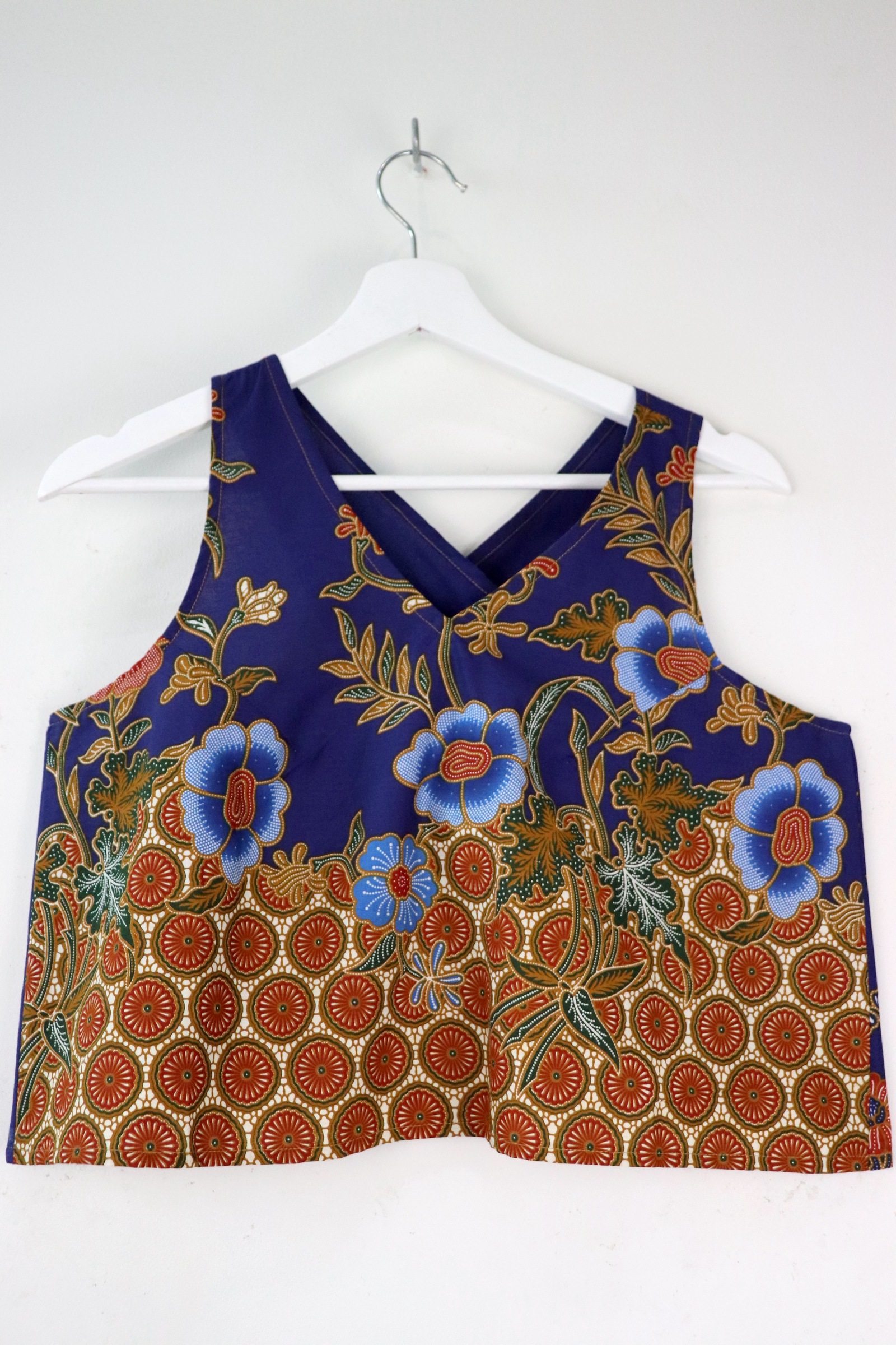 Crossback Batik Top - Blue Razz [ M ]