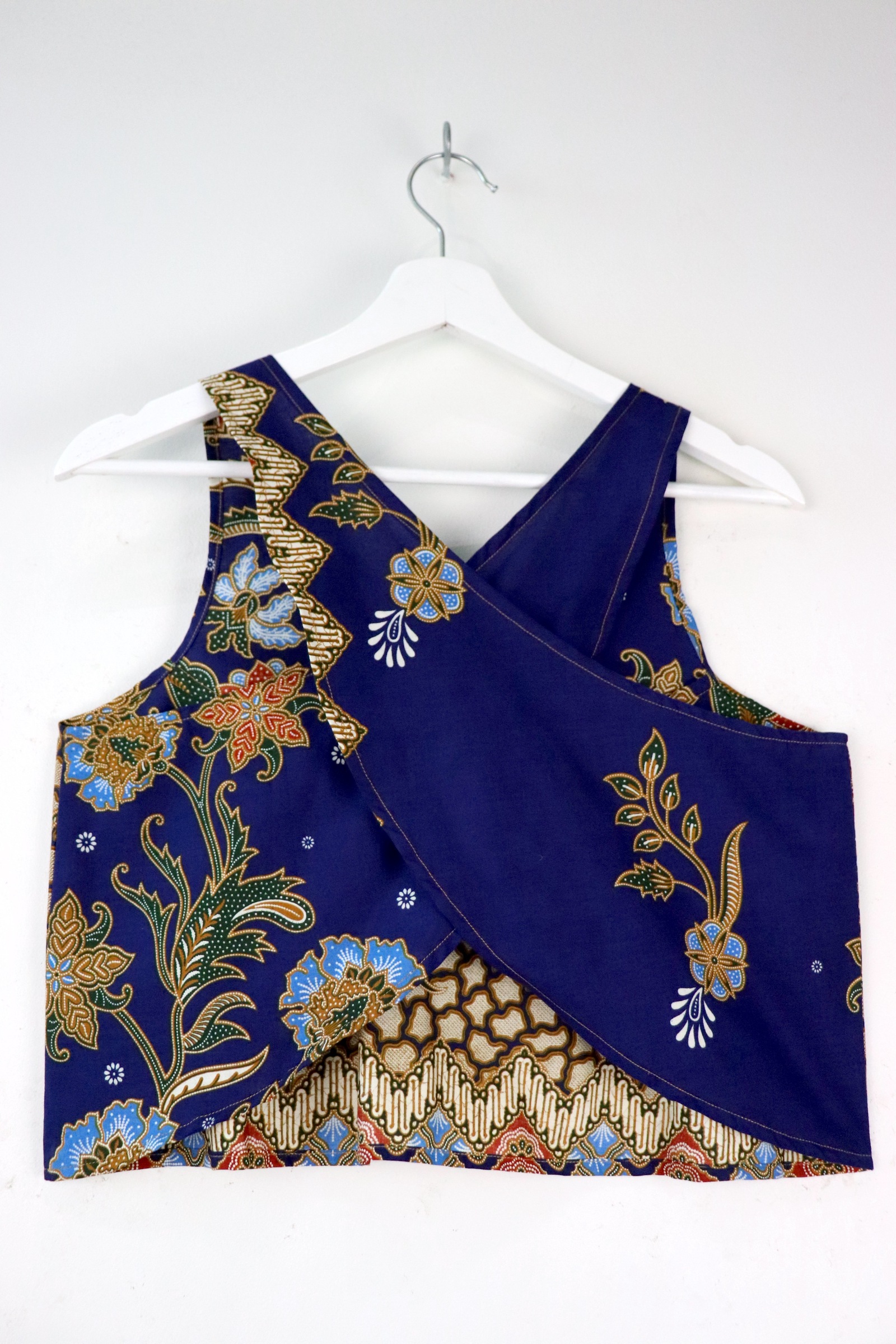 Crossback Batik Top - Blueberry Punch [ M ]