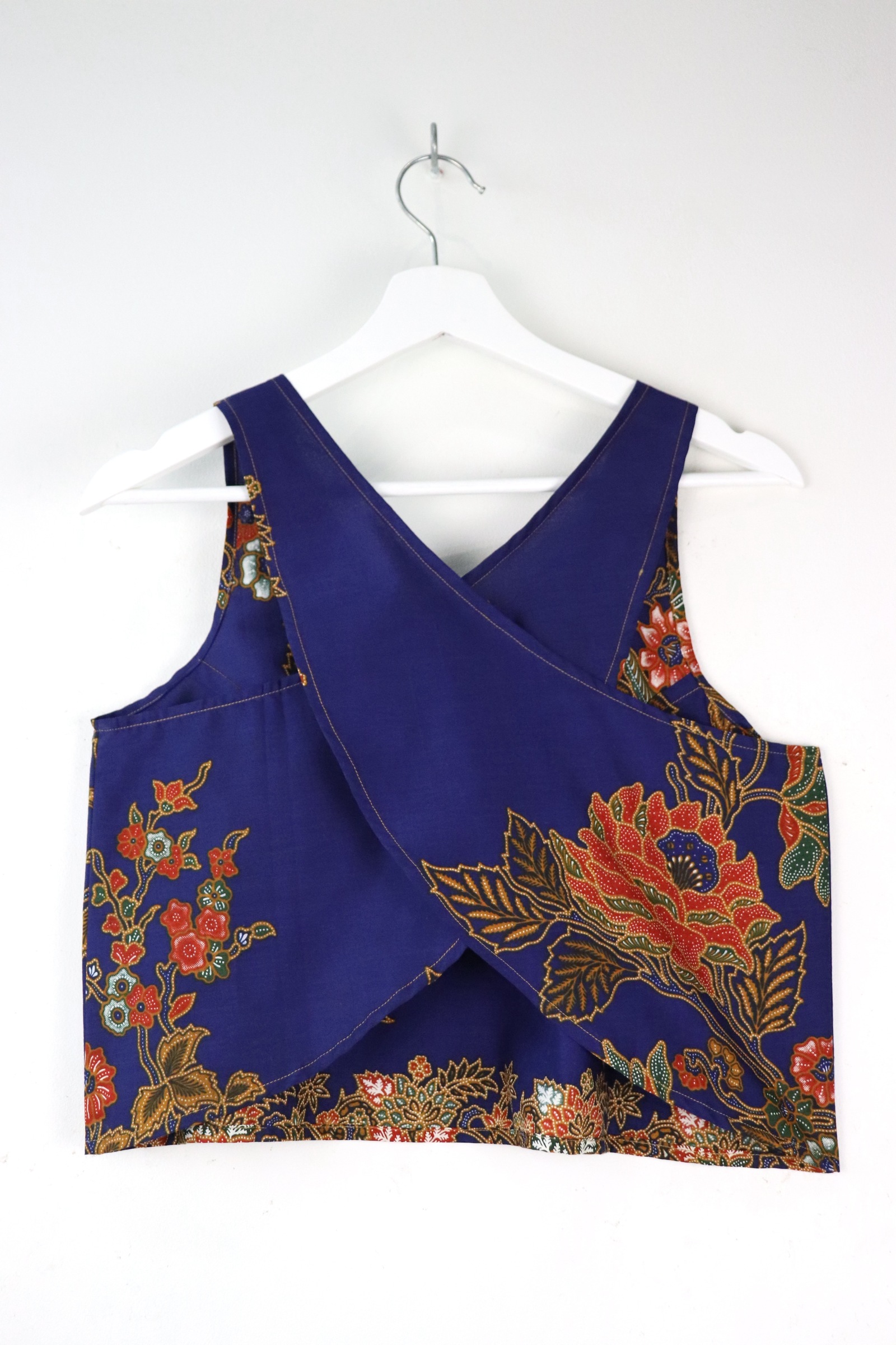 Crossback Batik Top - Berry Soda [ M ]