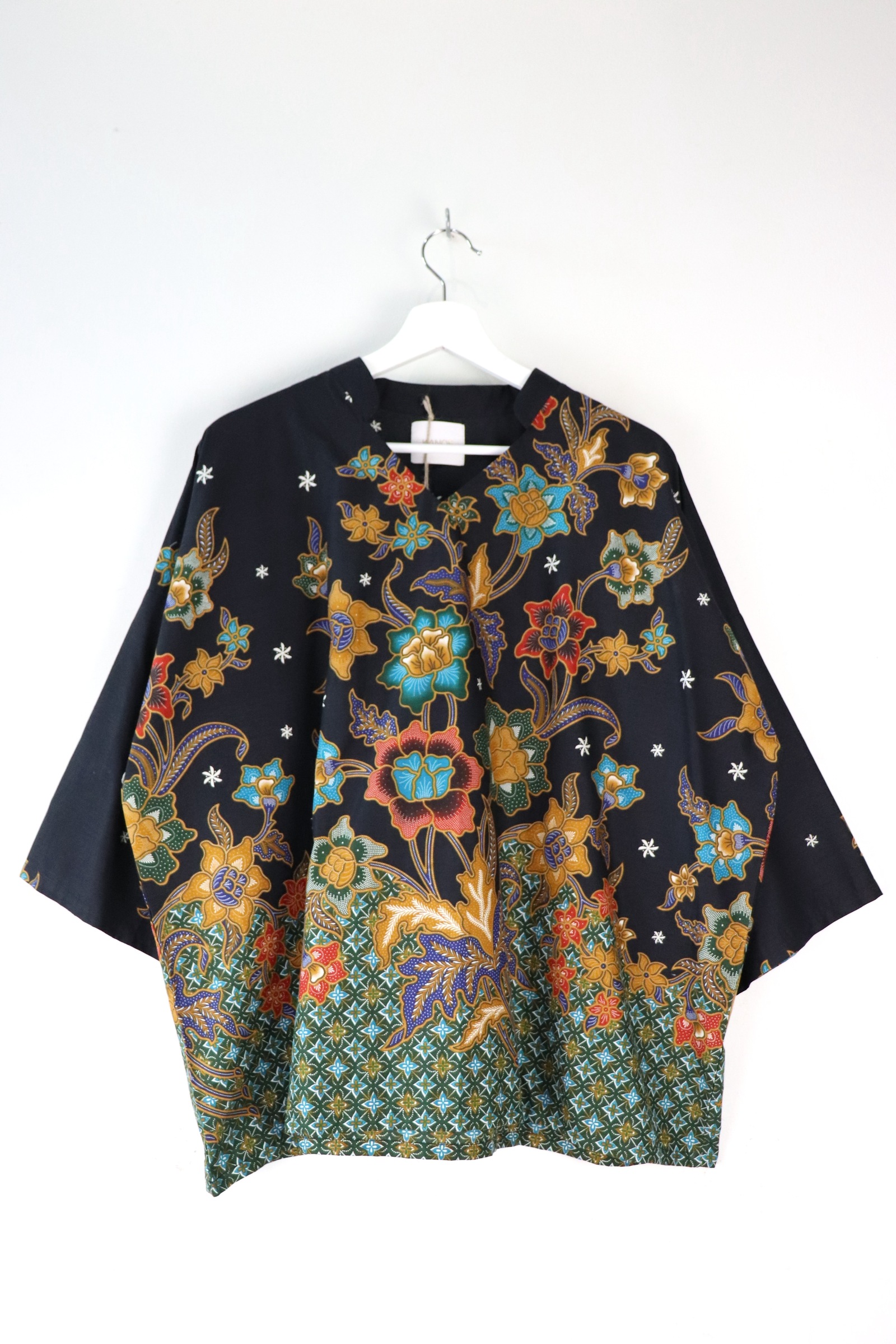 BIG GIRL Batik Top w/ Mandarin Collar - Jemma