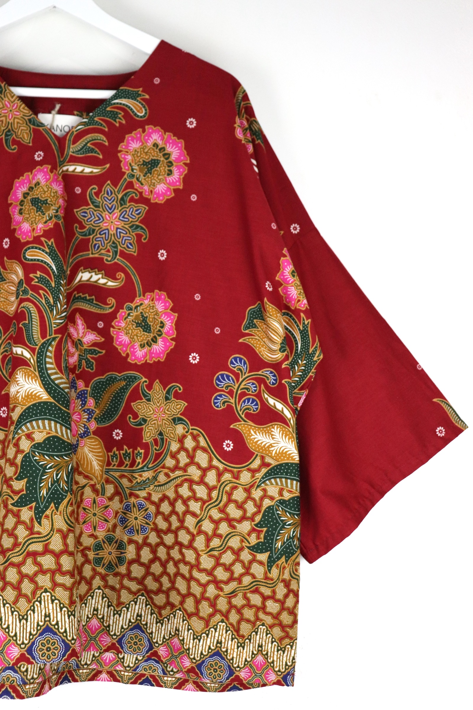 BIG GIRL Batik Top - Sangria