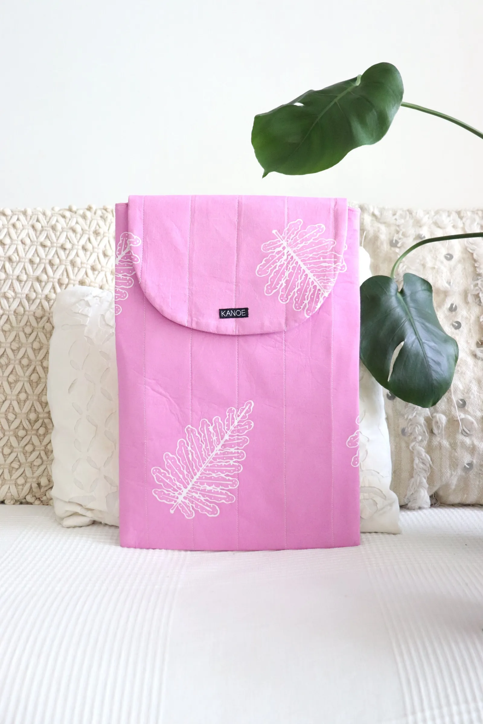 Batik Laptop Bag - Strawberry Milk [ Handmade ]