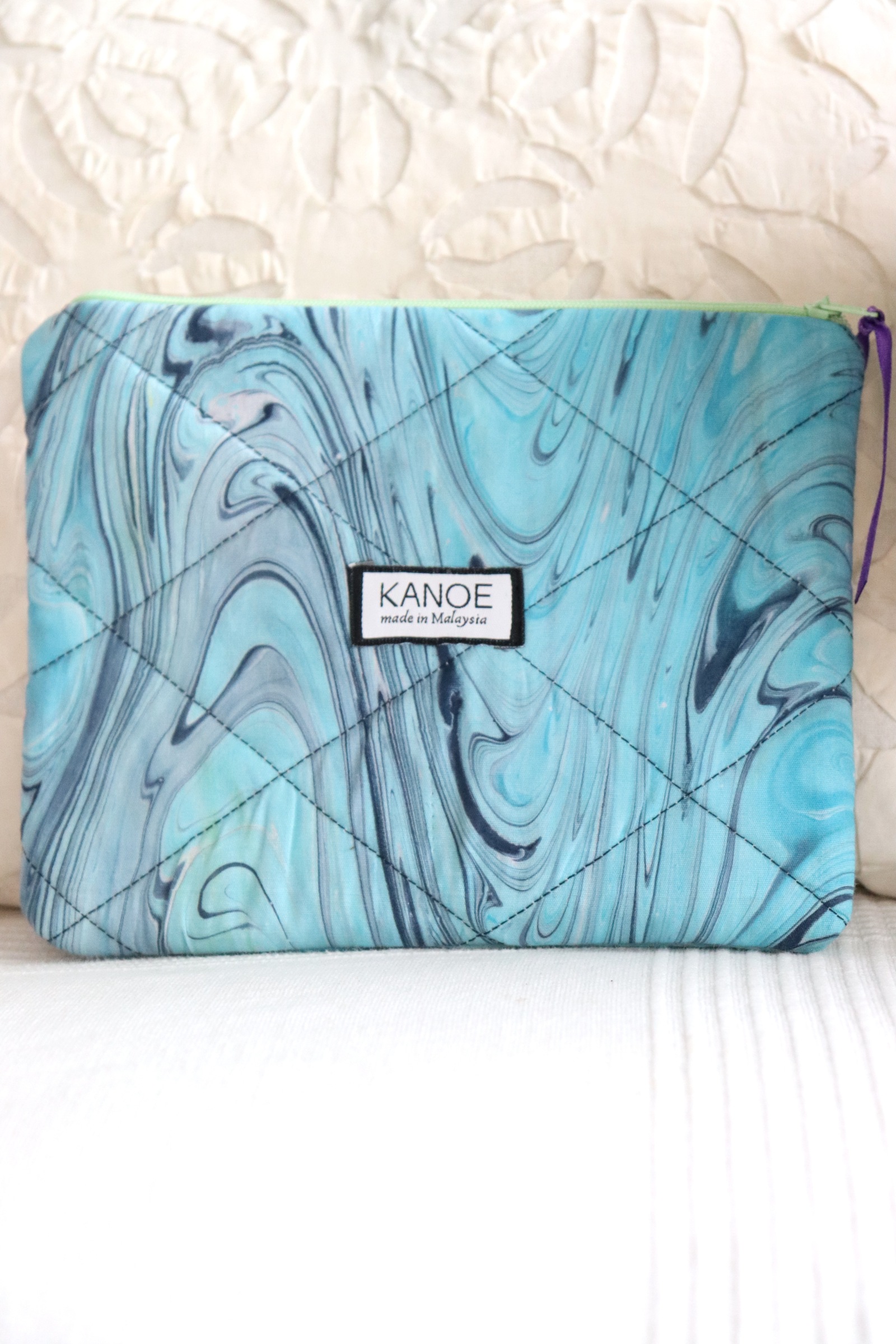 Quilted Batik Pouch - Camilla [ Handmade ]
