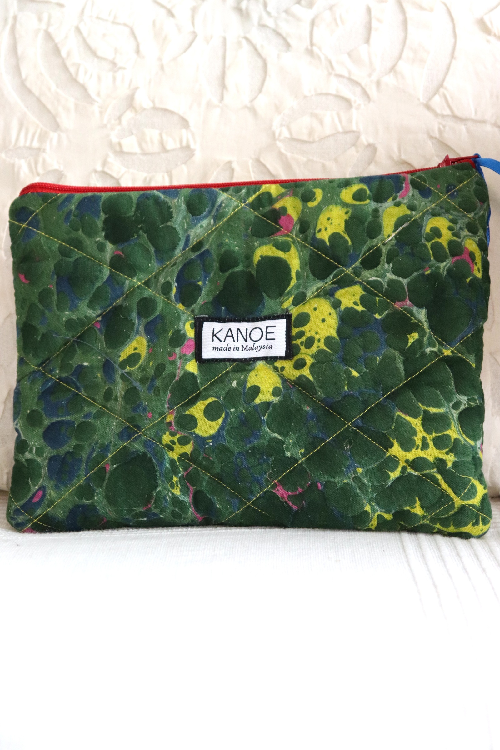 Quilted Batik Pouch - Harper [ Handmade ]