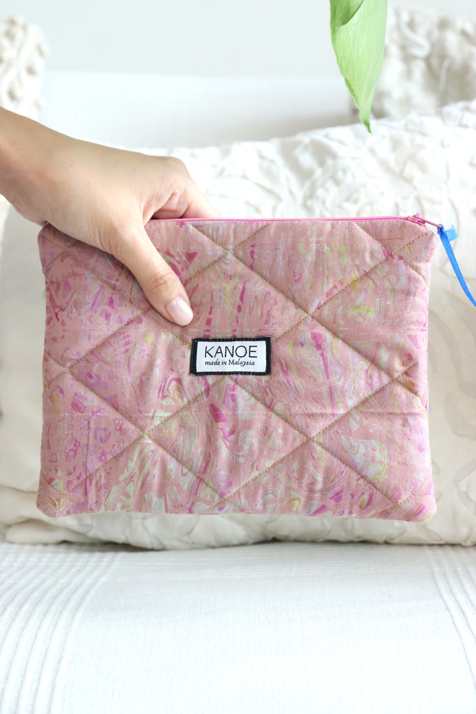 Quilted Batik Pouch - Sabrina [ Handmade ]