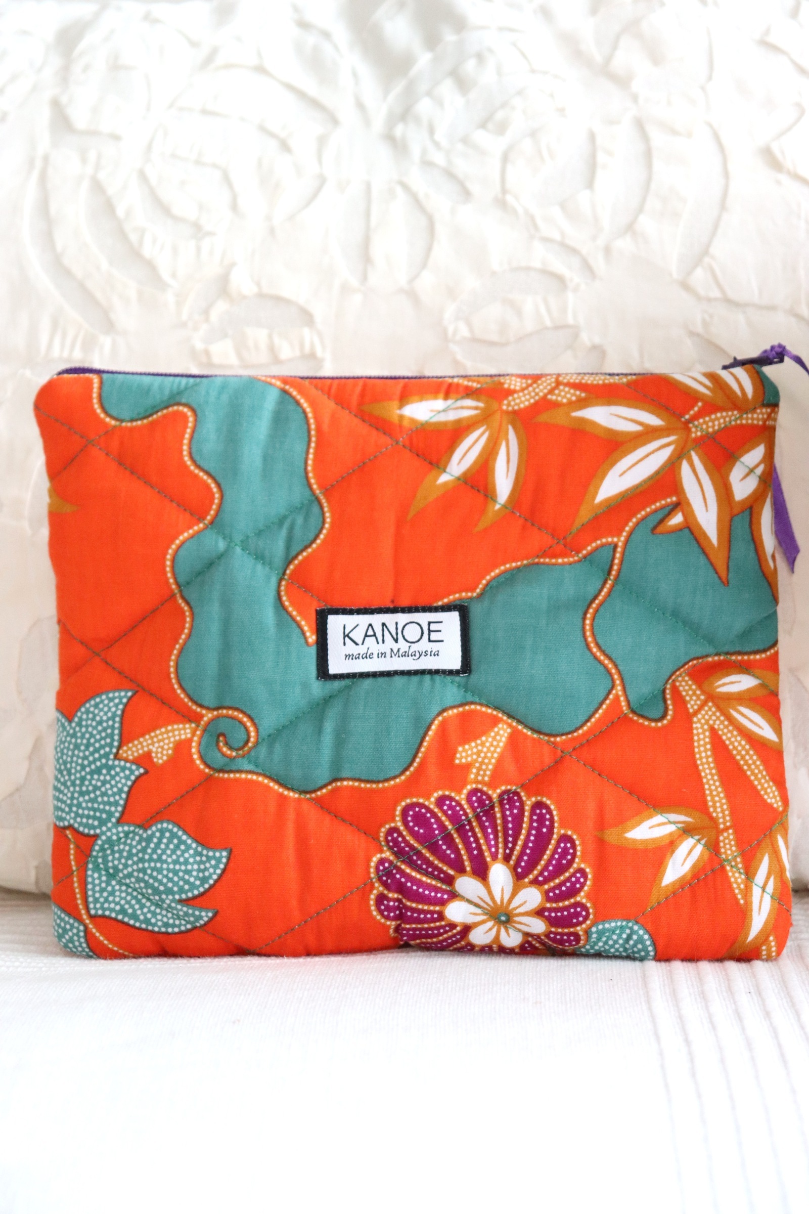 Quilted Batik Pouch - Aliana