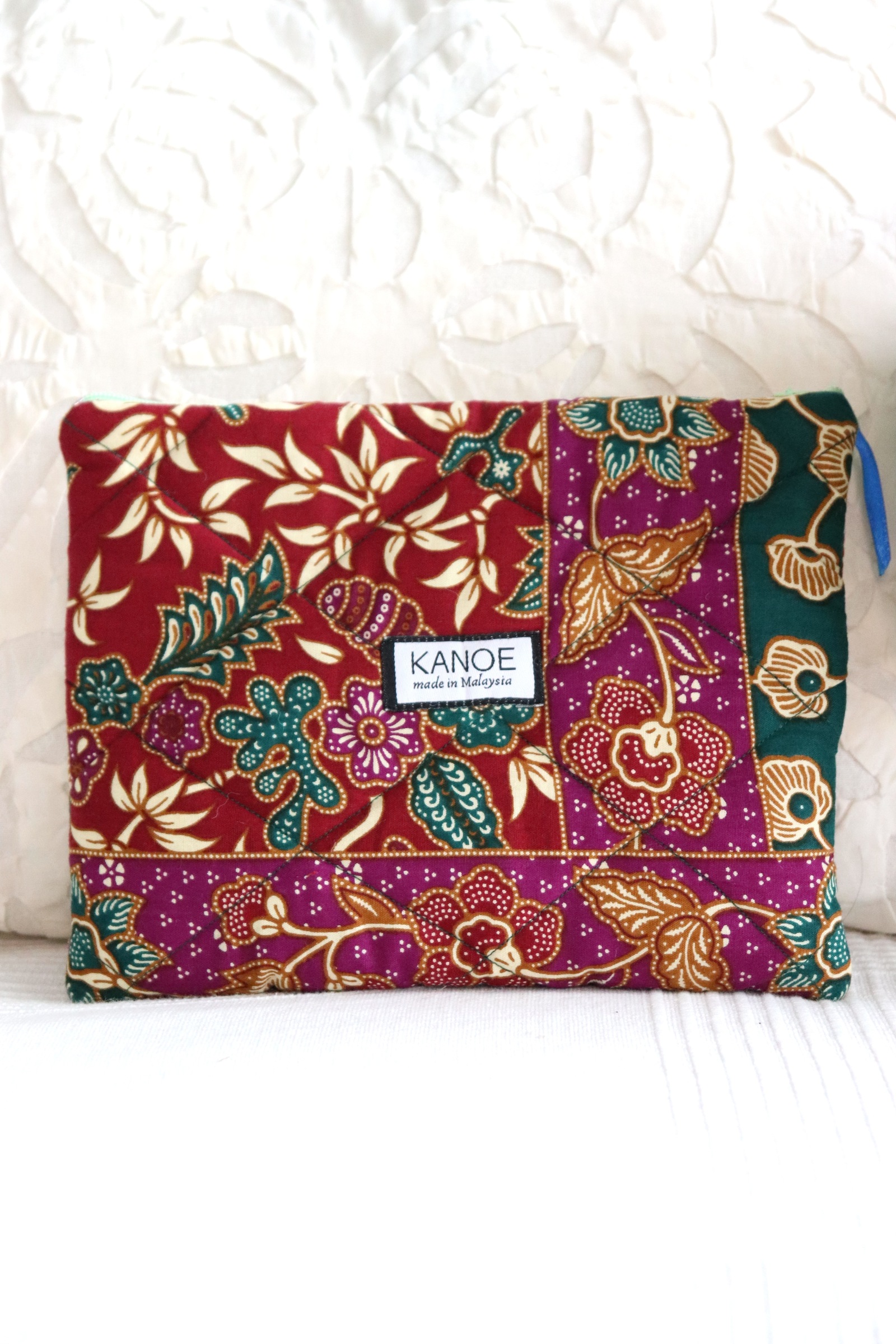 Quilted Batik Pouch - Danielle