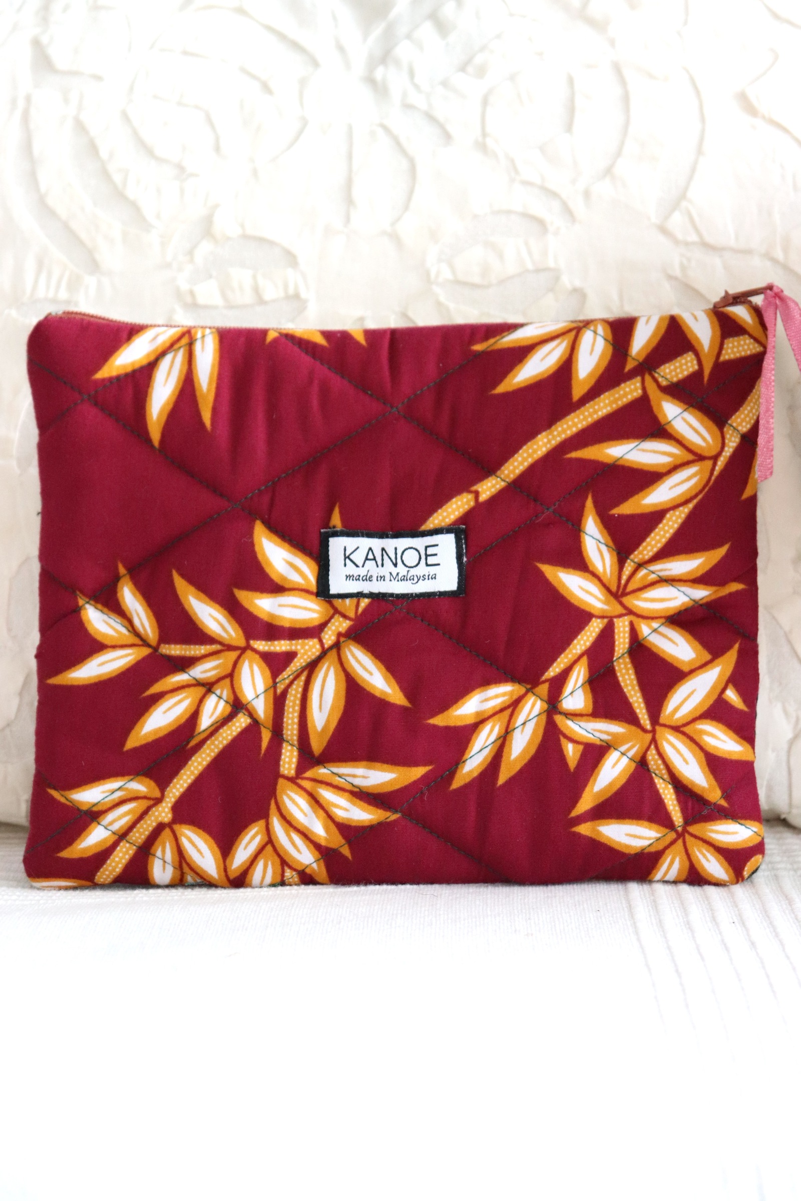 Quilted Batik Pouch - Carla