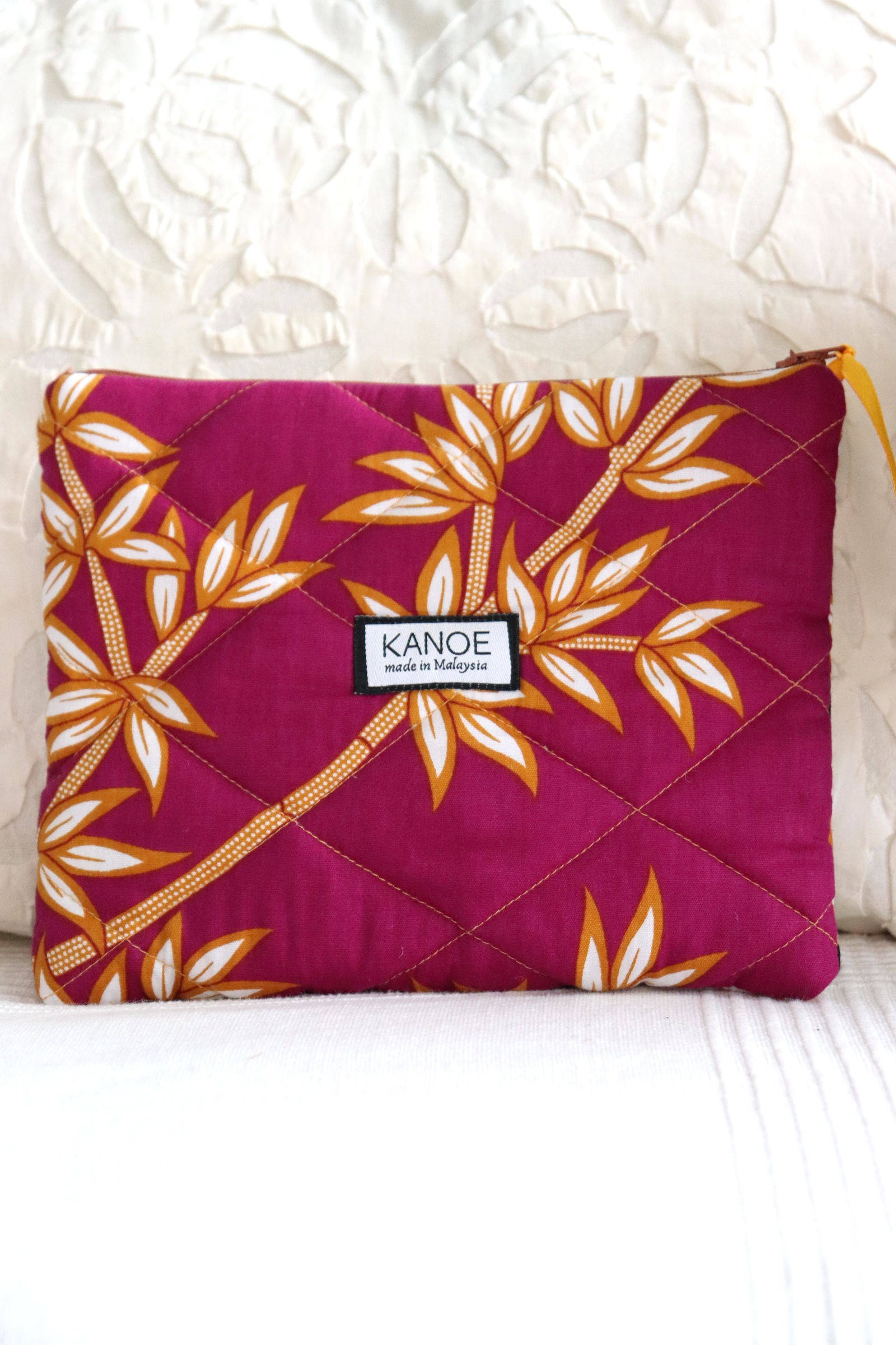 Quilted Batik Pouch - Natasha