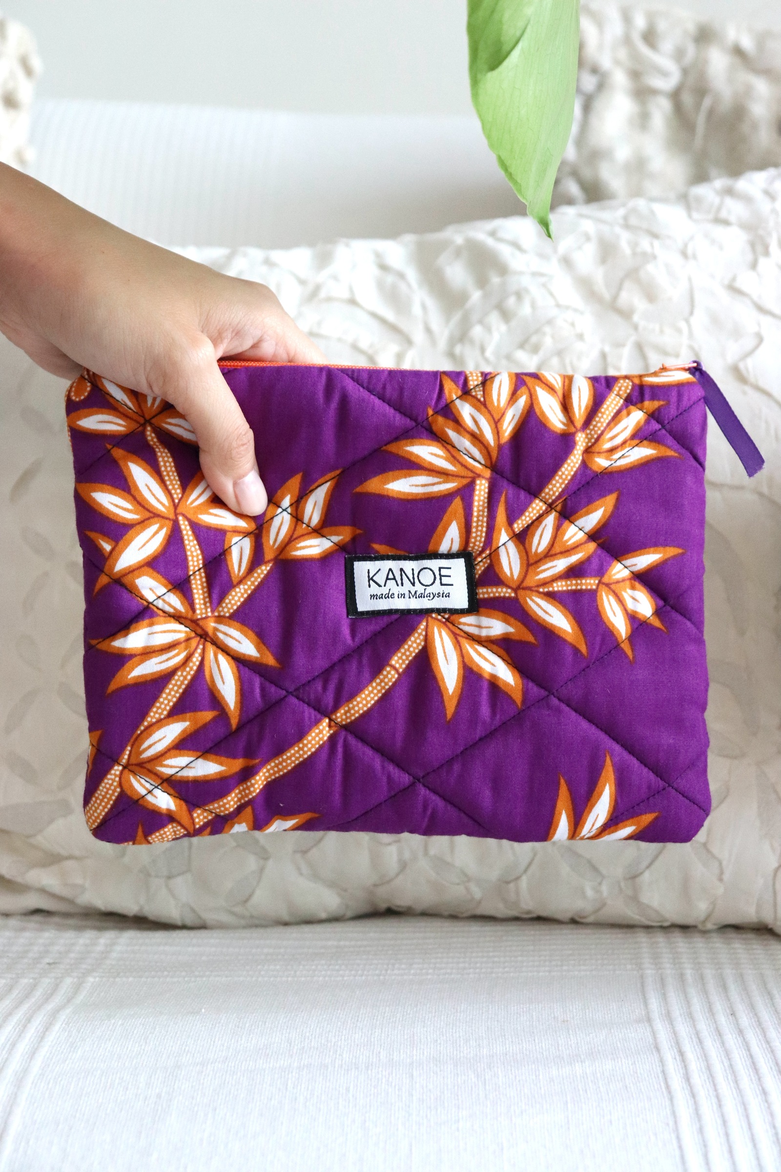 Quilted Batik Pouch - Iriana