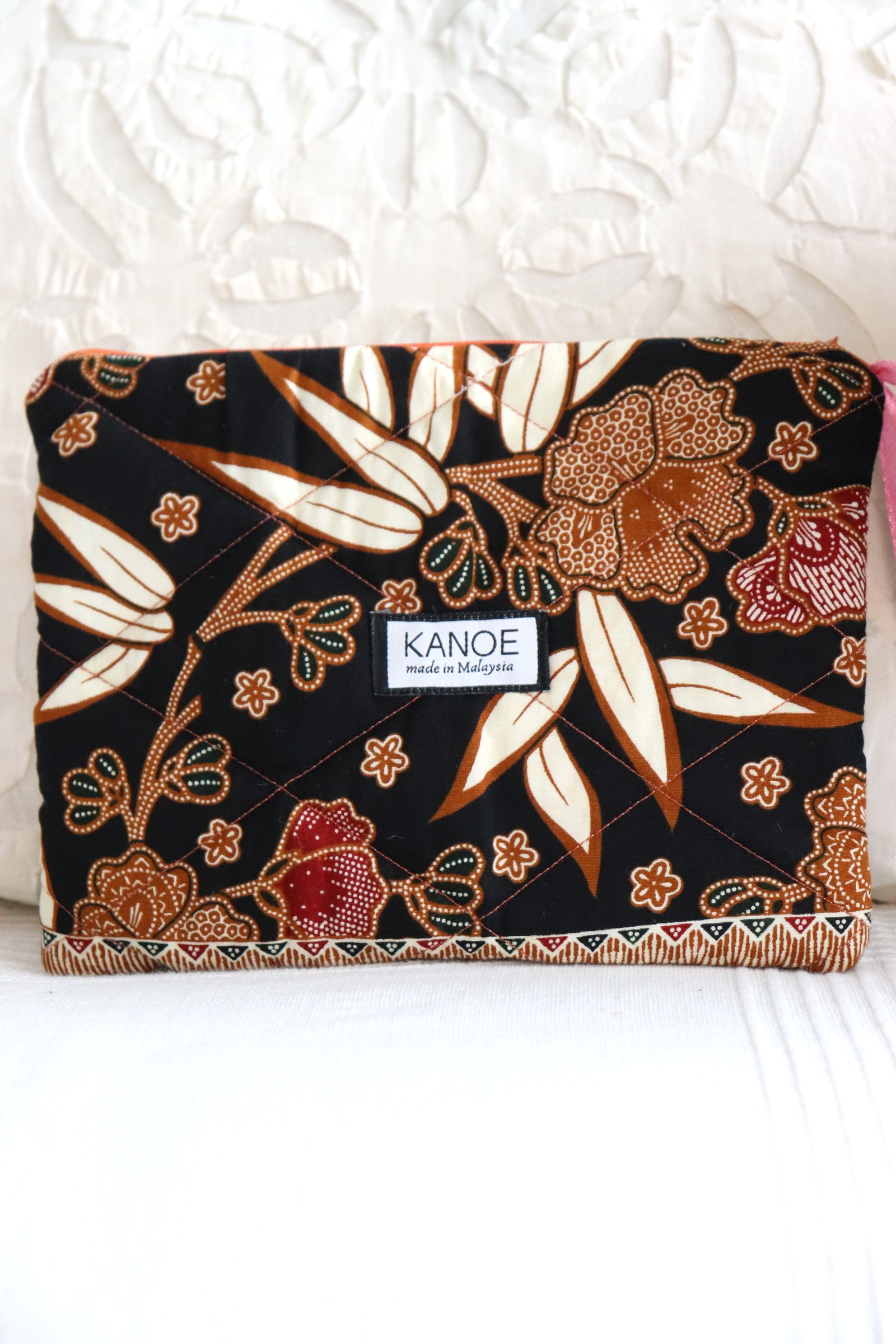 Quilted Batik Pouch - Mia