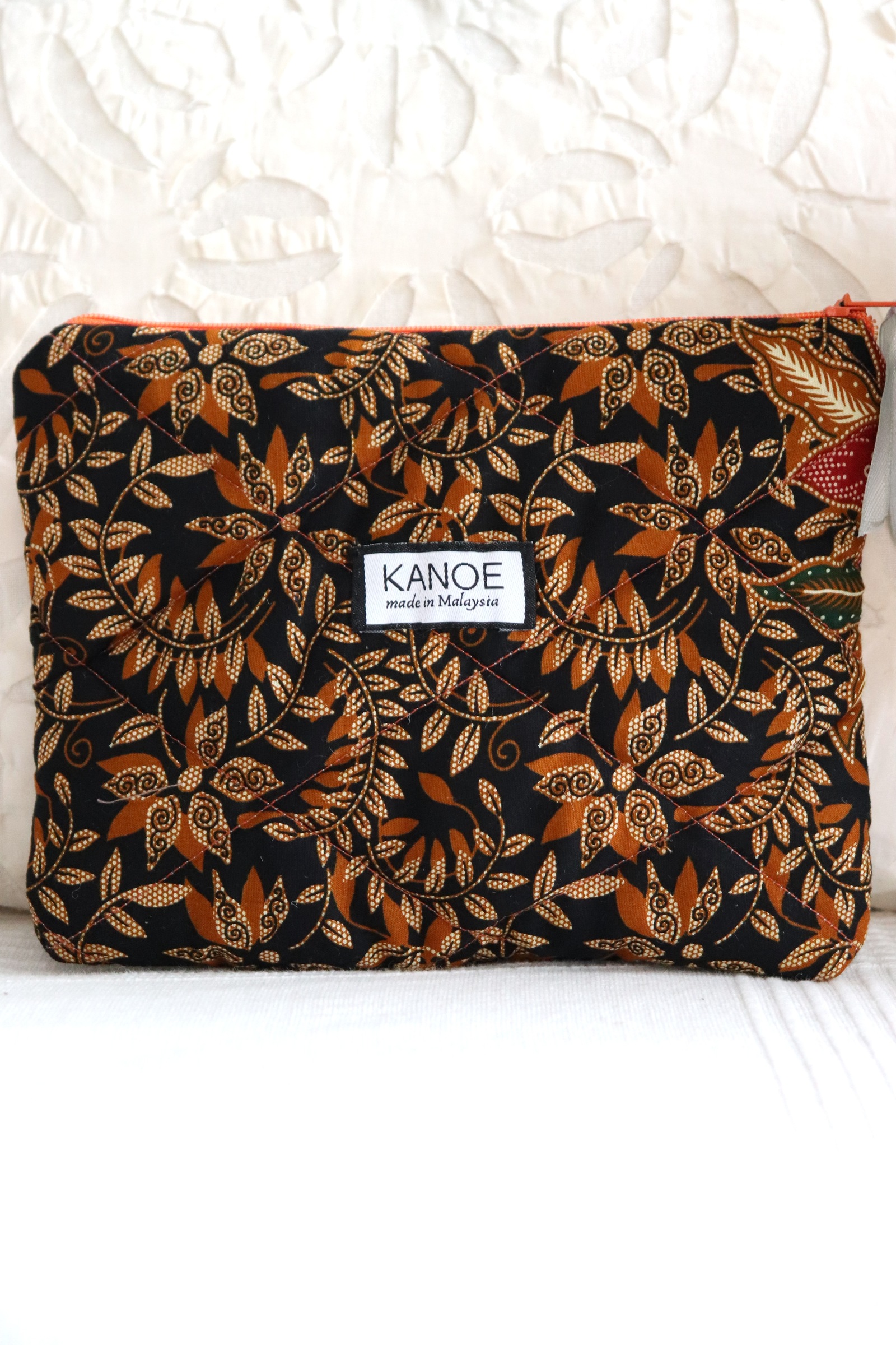 Quilted Batik Pouch - Alice