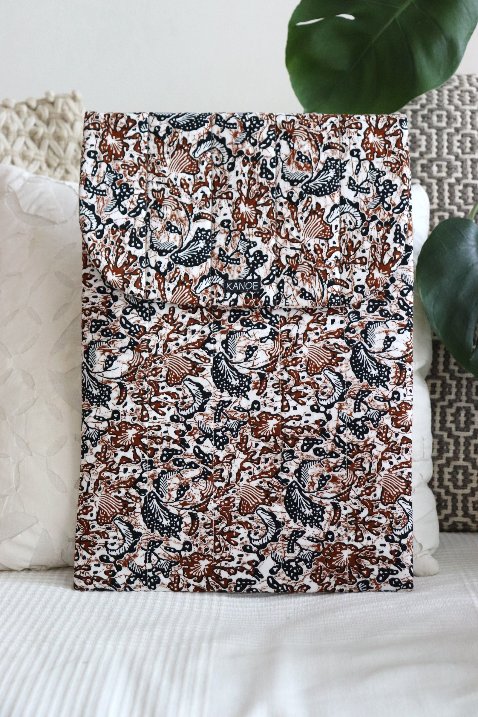  Batik Laptop Bag - Walnut